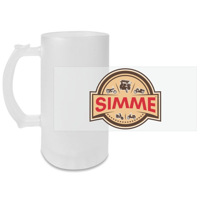 Bierkrug IFA Simme© / Simson DDR Glasbierkrug