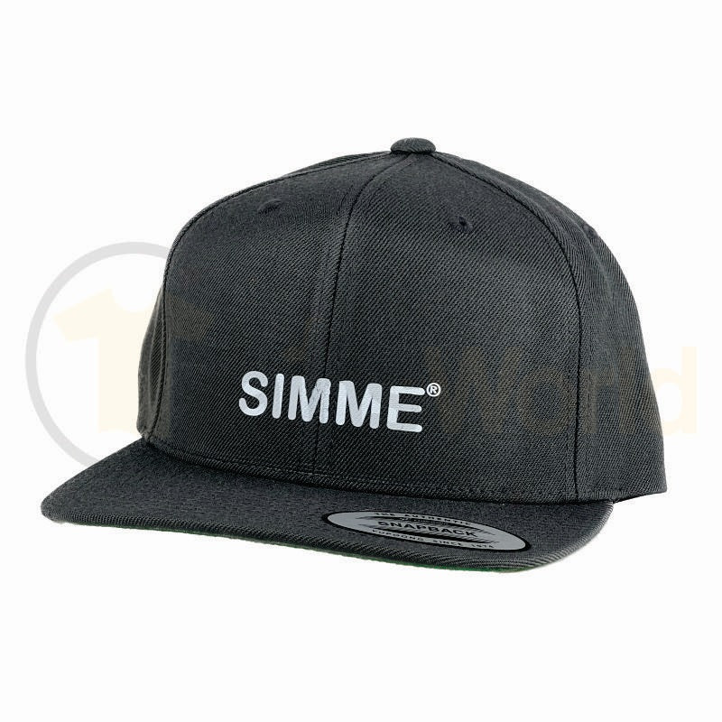 Snapback, Cap SIMME© Schriftzug, dunkelgrau