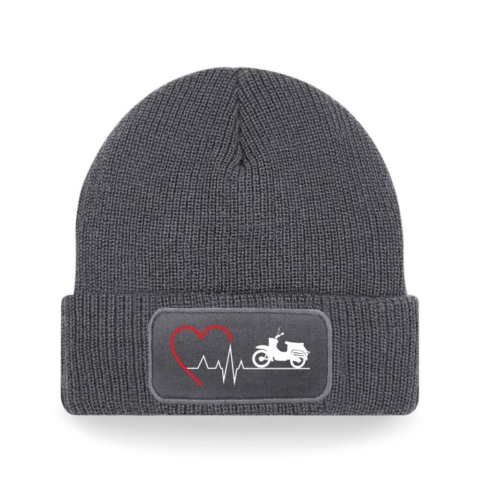 Strickmütze Beanie IFA Simme© Schwalbe Herzschlag / Simson Schwalbe Herzschlag DDR, verschiedene Farben