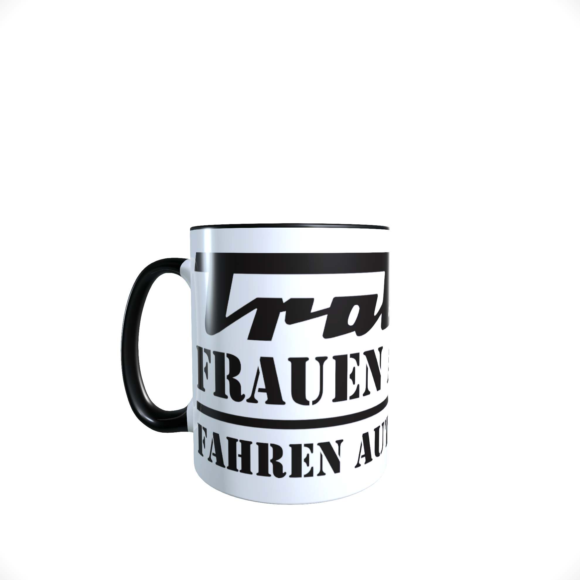 Kaffeepott, Tasse Sachsenring Frauen aus Stahl, fahren Autos aus Pappe, verschiedene Farben