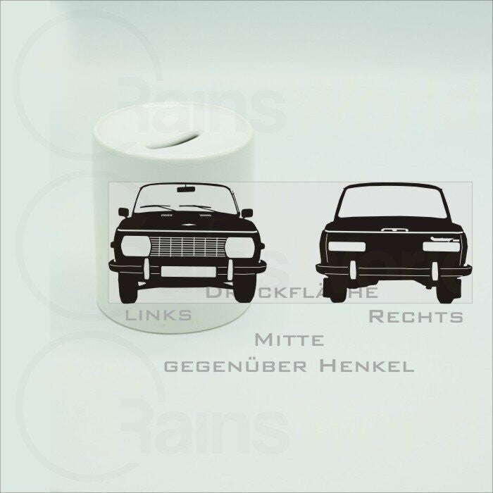 Spardose Upper Class mit Einwurfschlitz Wartburg 353