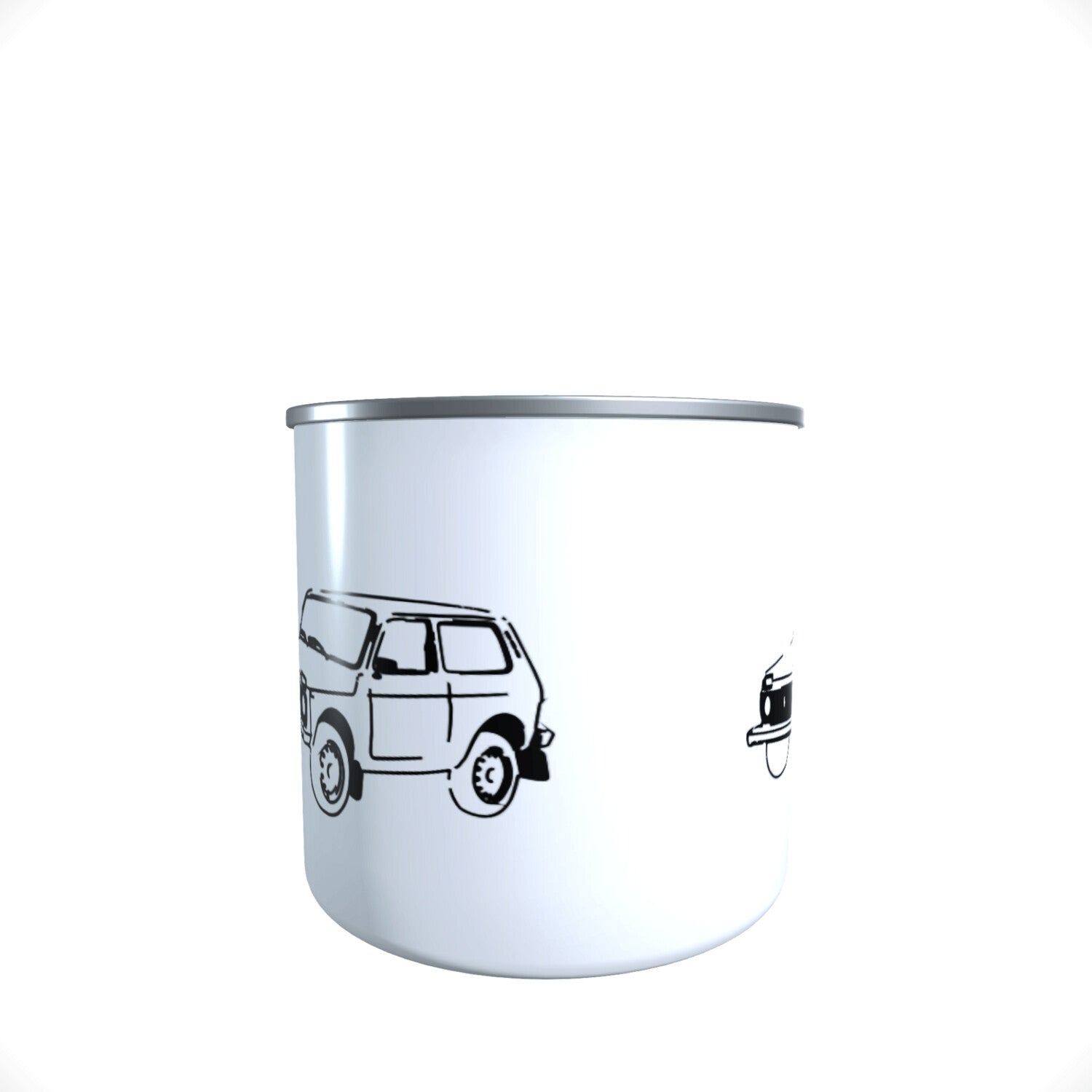 Emailletasse / Tasse Lada Niva