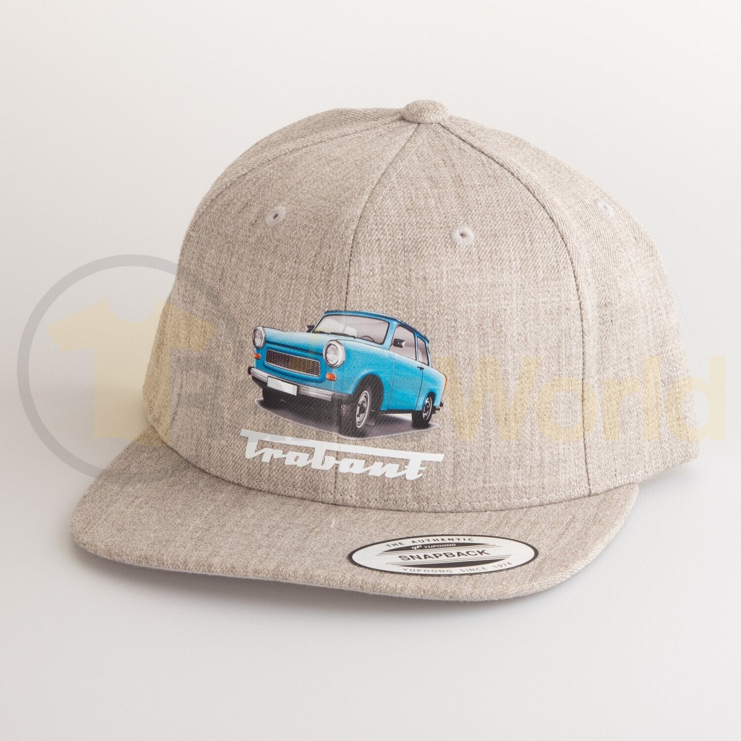 Snapback, Cap Sachsenring himmelblauer Trabant, heather