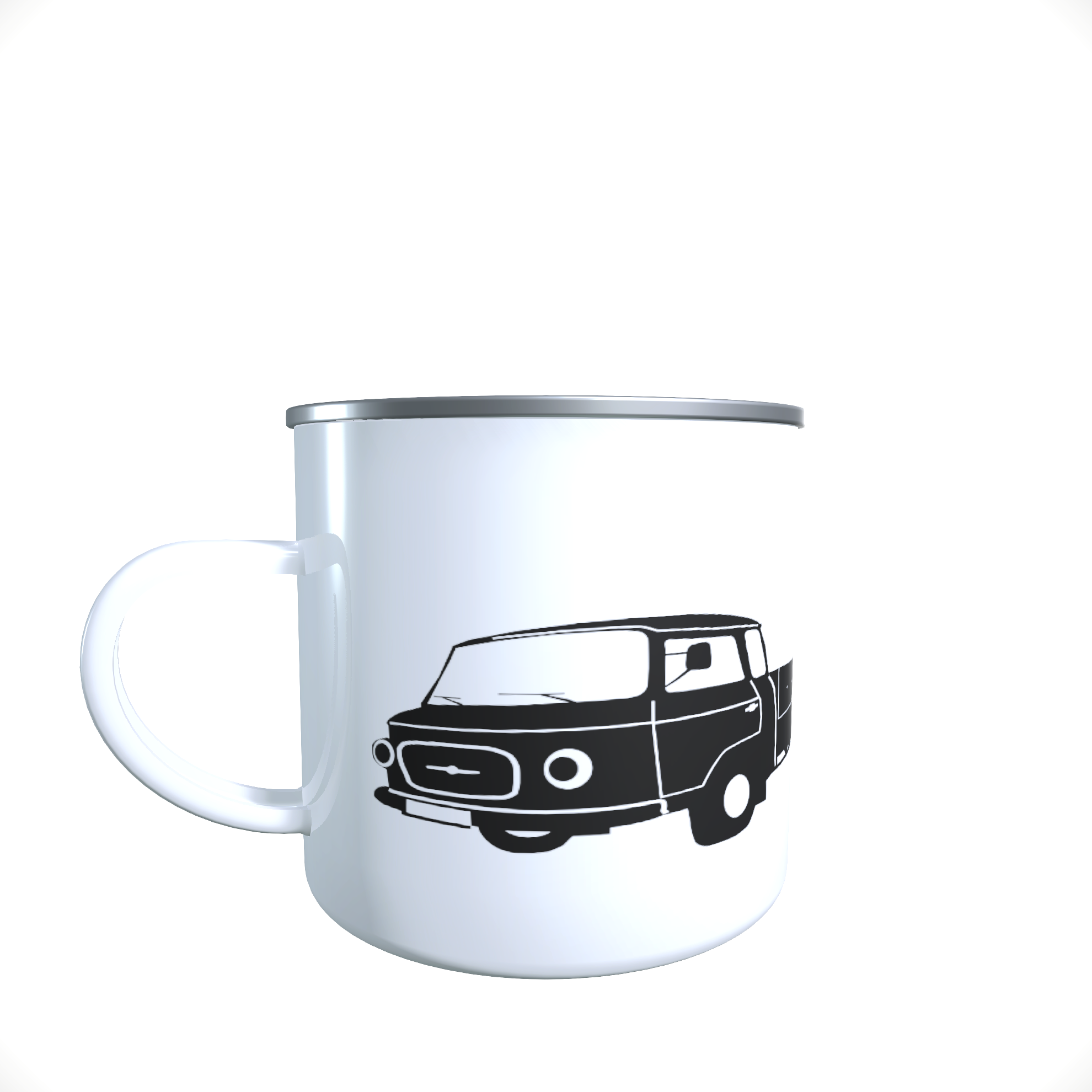 Emailletasse / Tasse IFA Barkas Pritsche DDR