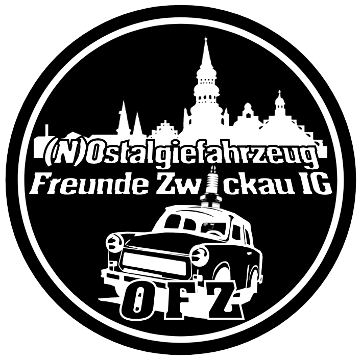 Aufkleber (N)Ostalgiefahrzeug Freunde Zwickau IG