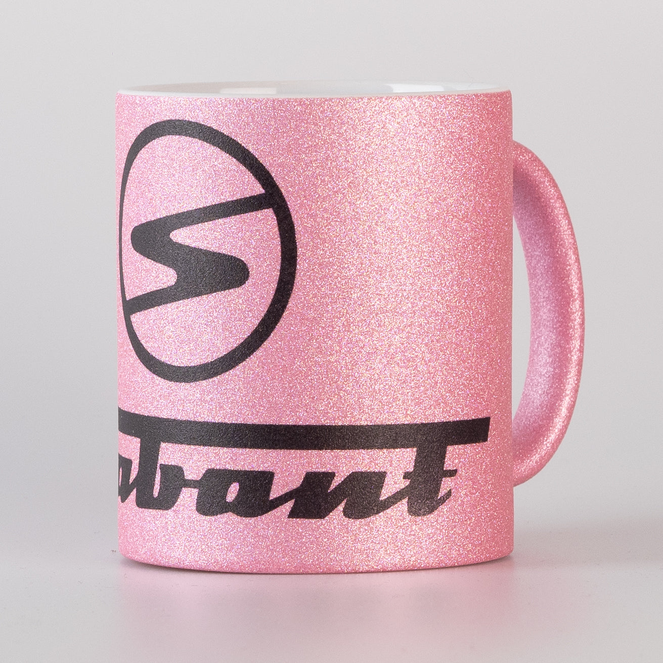 Glittertasse, Glitzertasse Sachsenring Trabant, pink