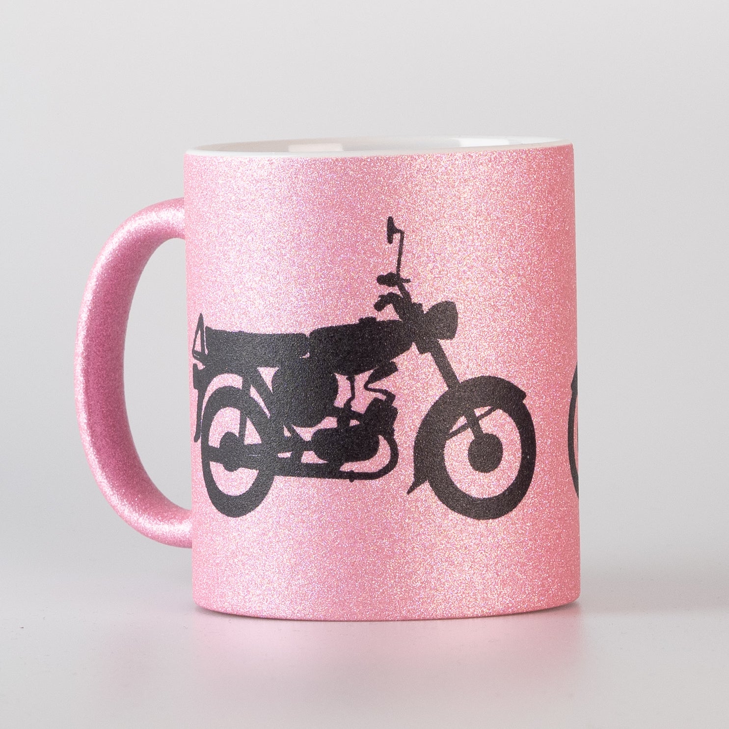 Glittertasse, Glitzertasse Simson S51, pink