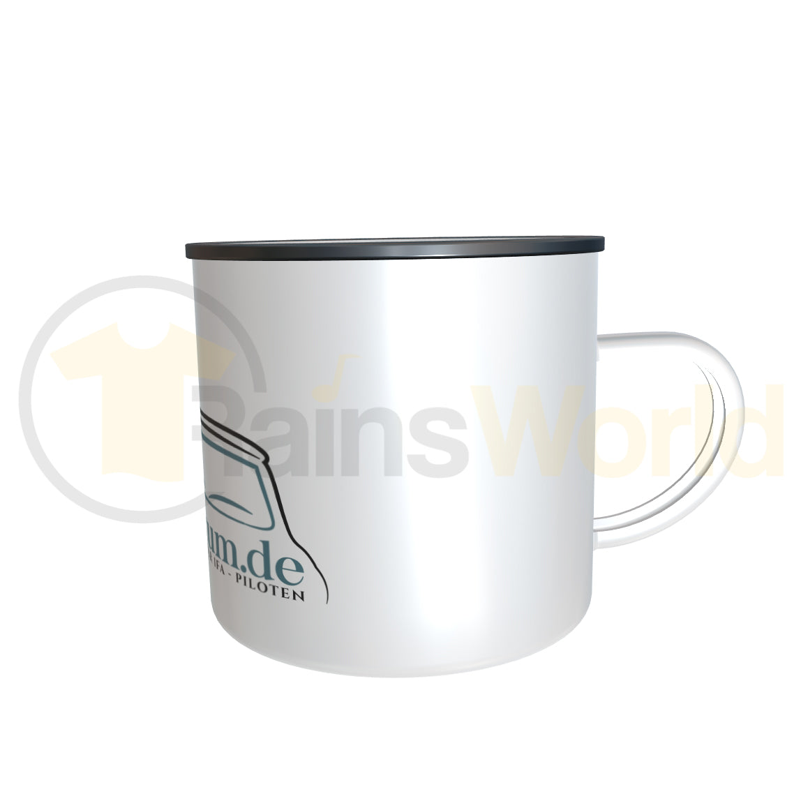 Emailletasse / Tasse Pappenforum.de mit Deinem Nutzernamen