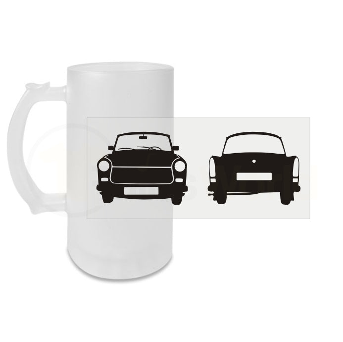 Bierkrug Trabant 601 Glasbierkrug