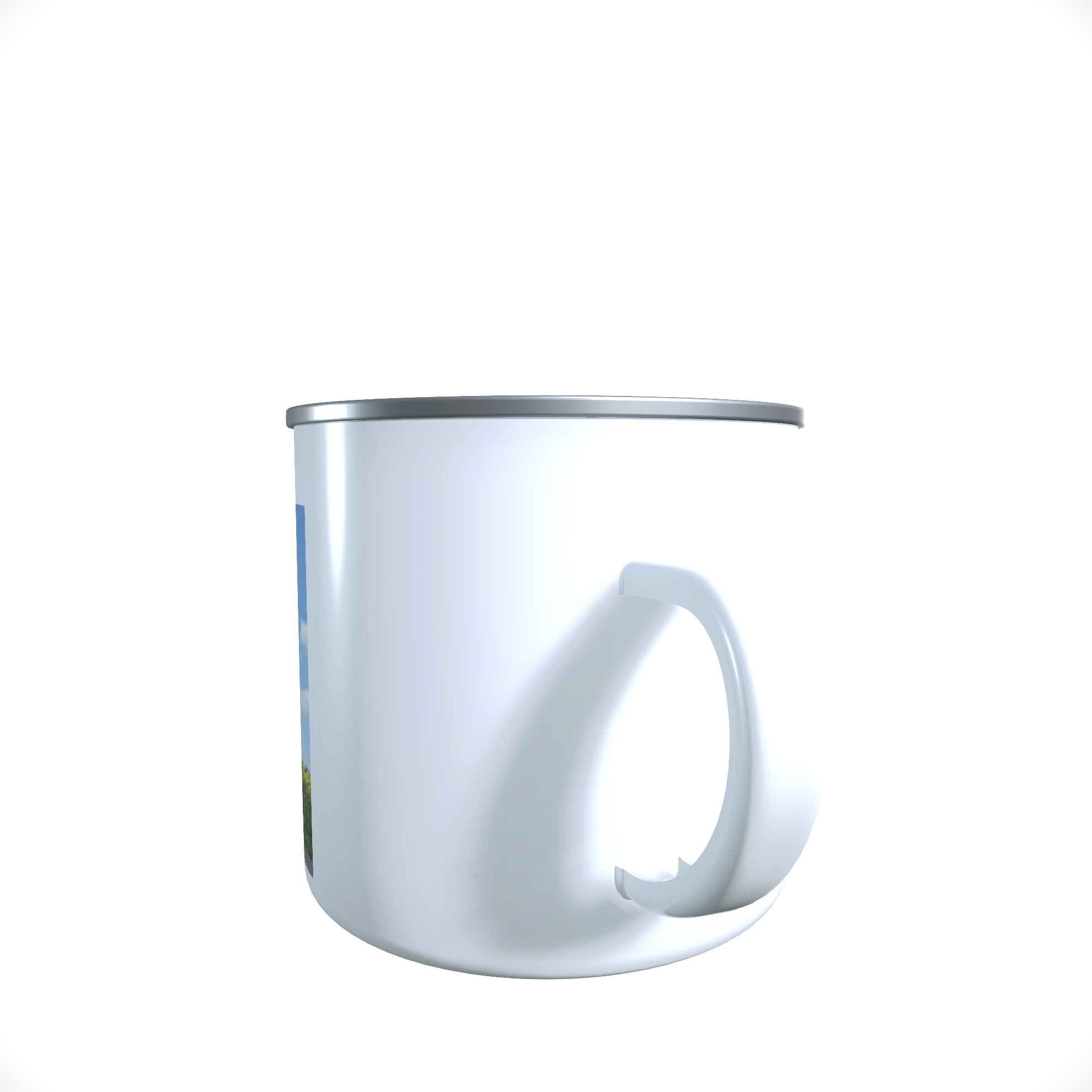 Emailletasse / Tasse IWL Troll DDR Motorroller
