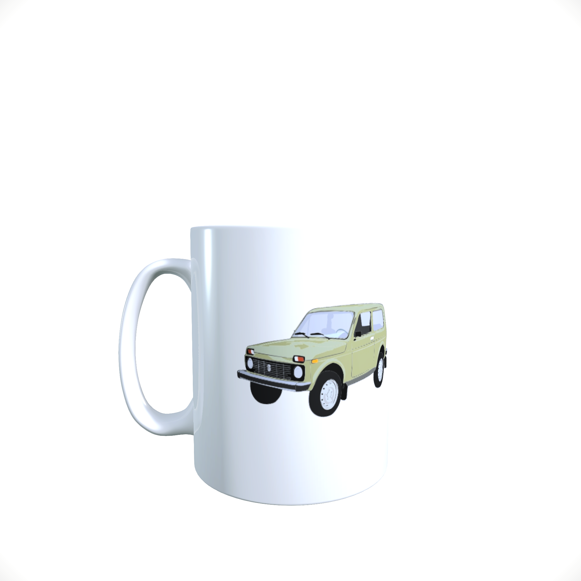 Kaffeepott, Tasse Lada Niva (farbig)