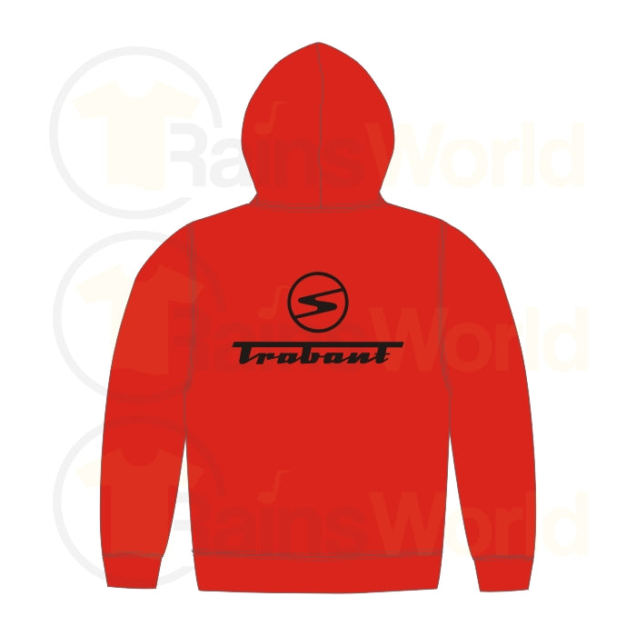 Kapuzen Sweatjacke / Jacke Trabant Sachsenring, rot-schwarz