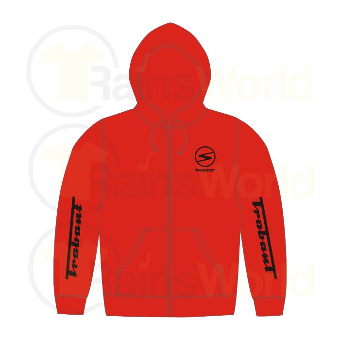 Kapuzen Sweatjacke / Jacke Trabant Sachsenring 601, rot