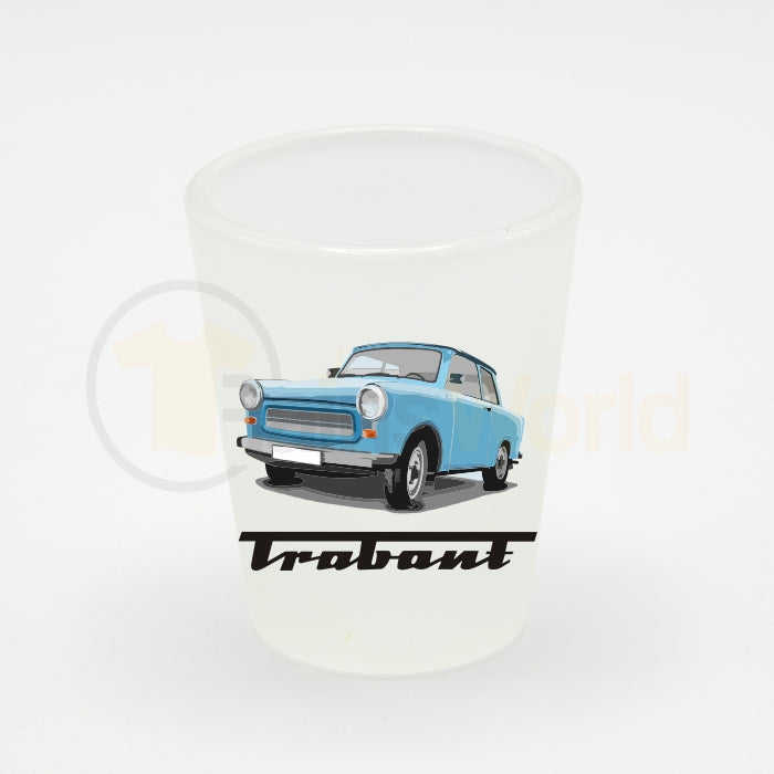 Schnapsglas Trabant 601, himmelblau