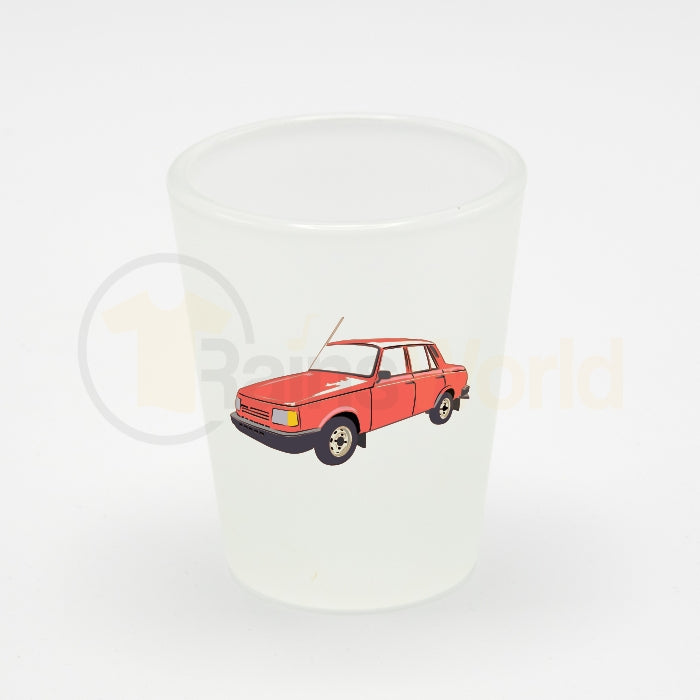 Schnapsglas Wartburg 1.3, rot