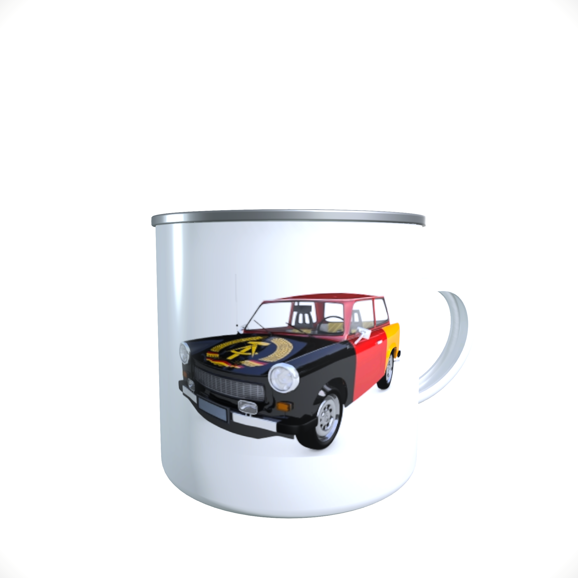 Emailletasse / Tasse IFA Trabant DDR