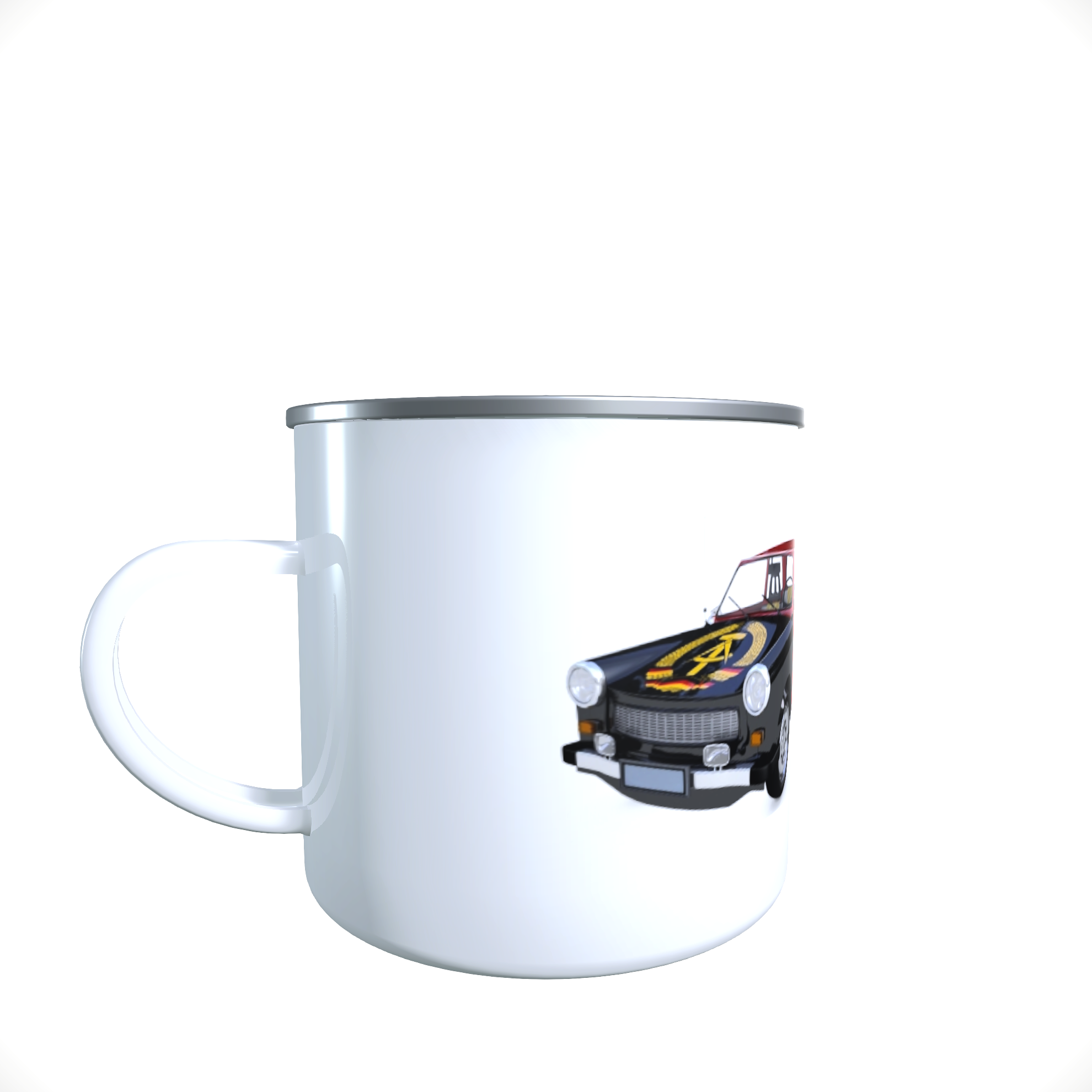 Emailletasse / Tasse IFA Trabant DDR