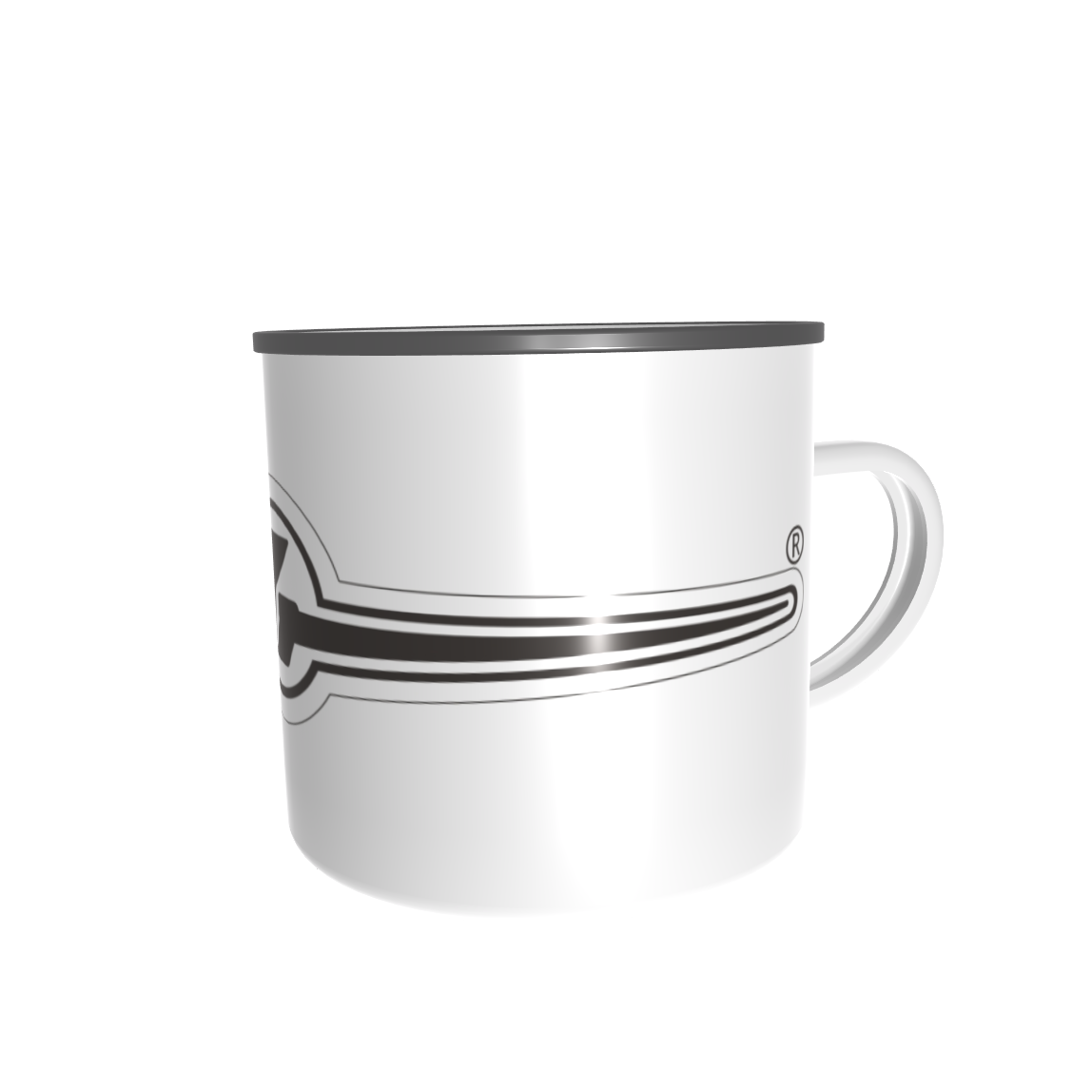 Emailletasse / Tasse IFA Barkas Logo DDR