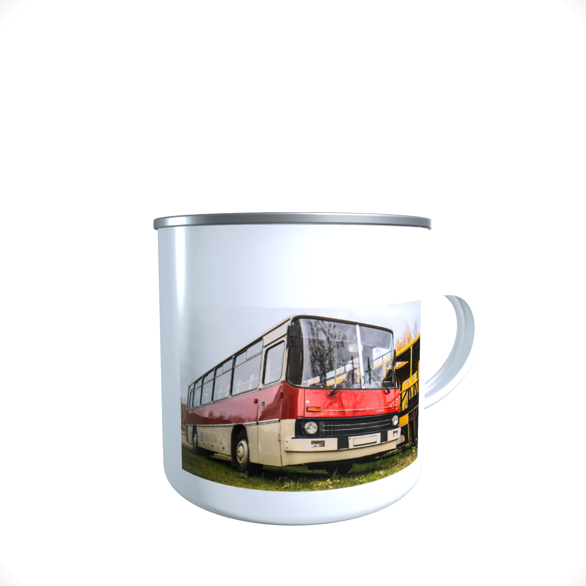 Emailletasse / Tasse Ikarus Bus