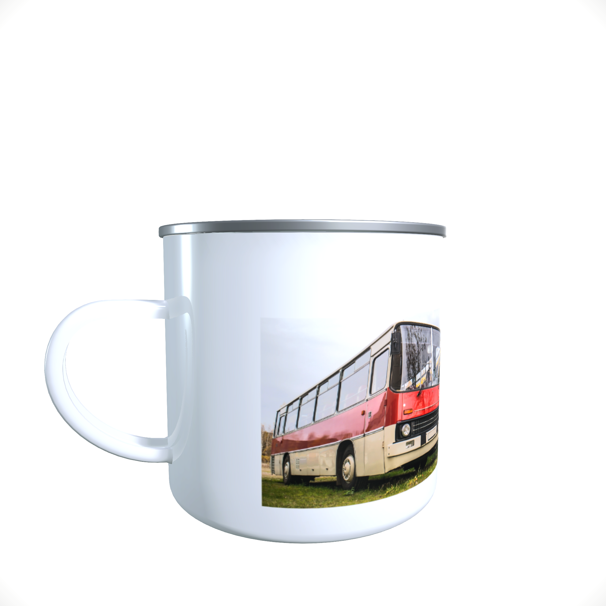 Emailletasse / Tasse Ikarus Bus