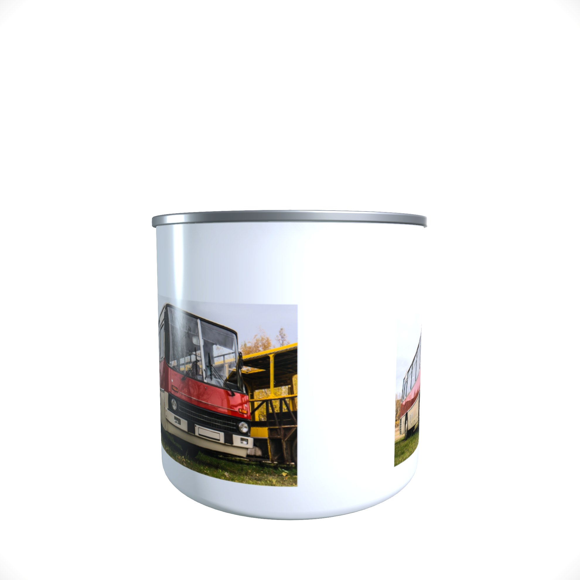Emailletasse / Tasse Ikarus Bus