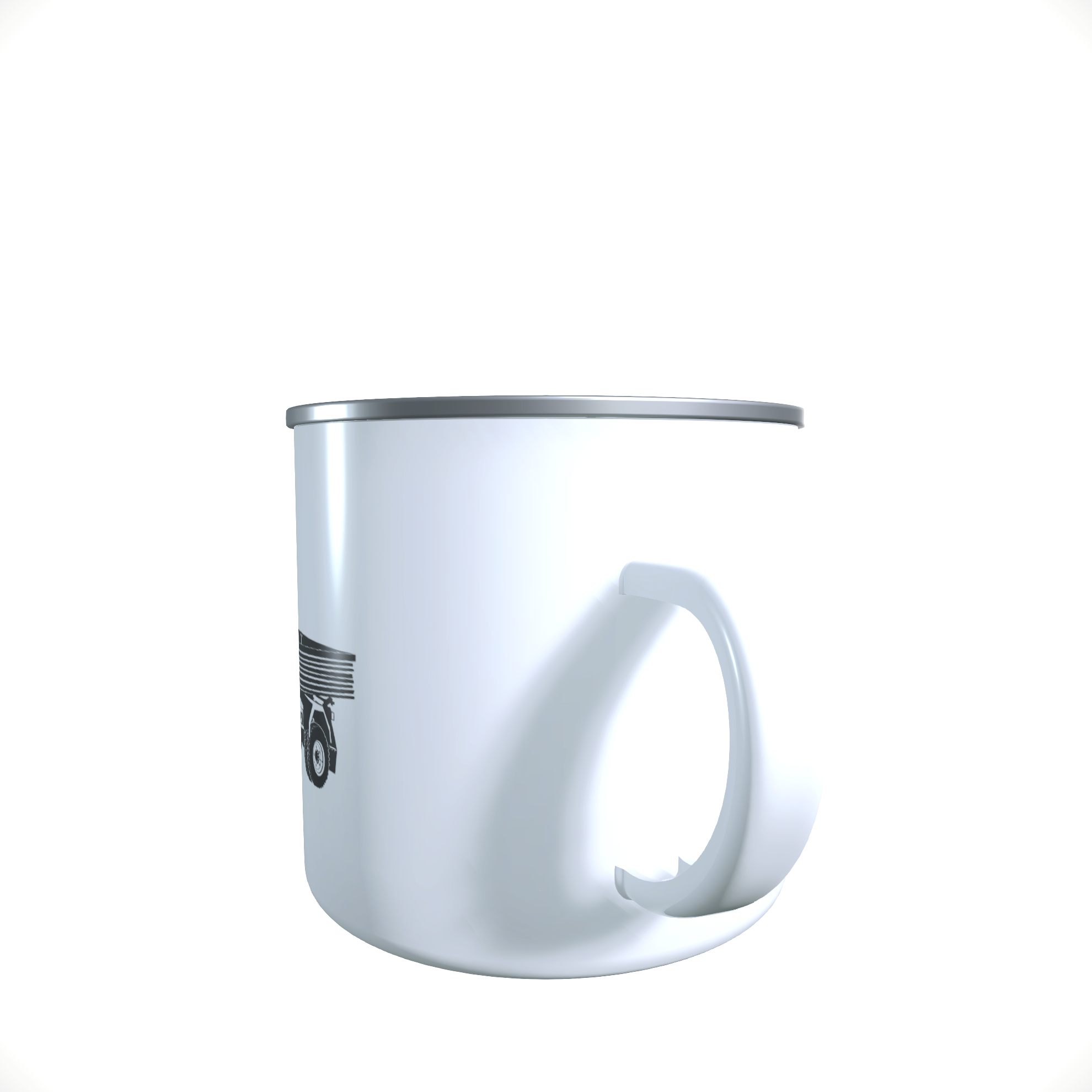 Emailletasse / Tasse IFA Multicar DDR