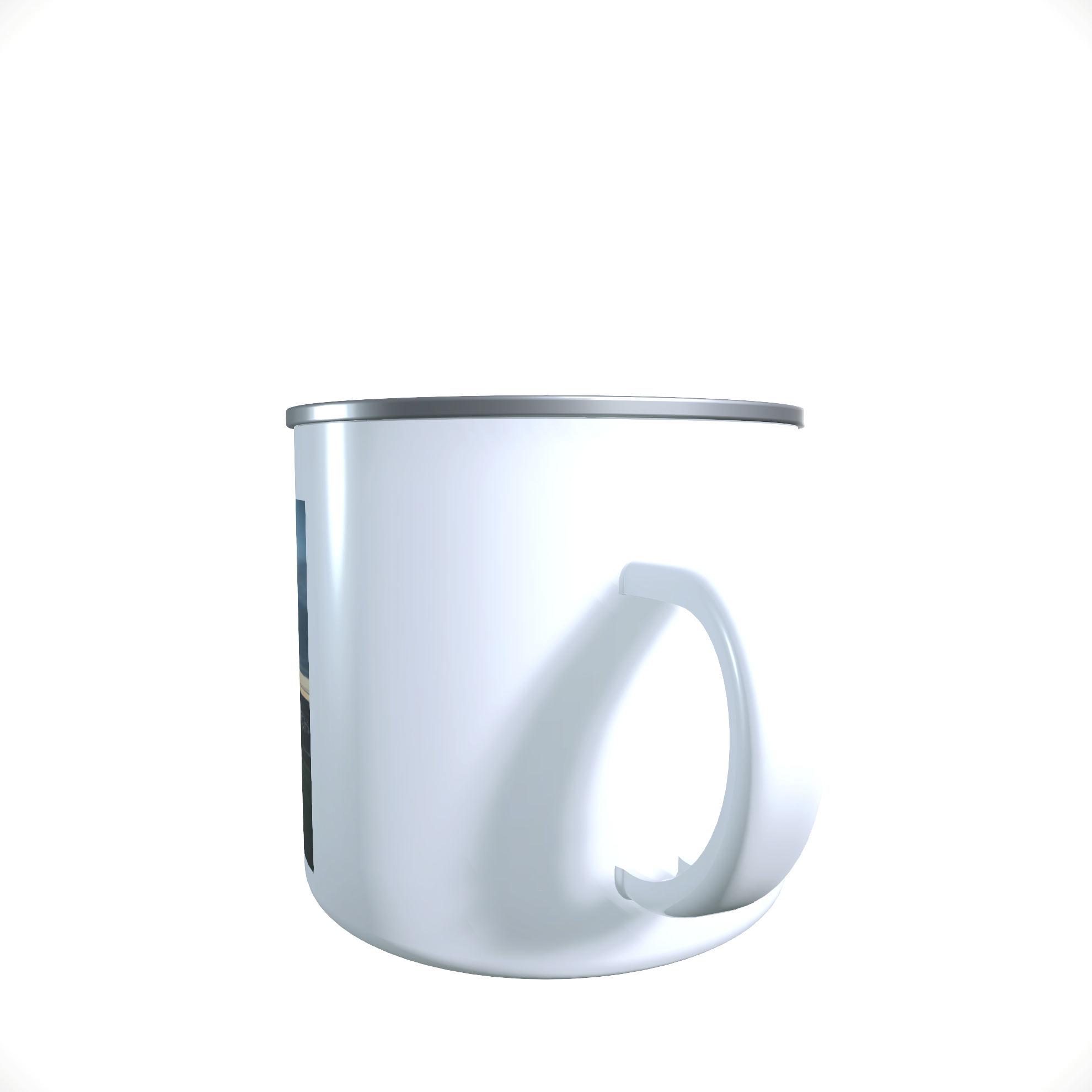 Emailletasse / Tasse Simson Krause Duo DDR
