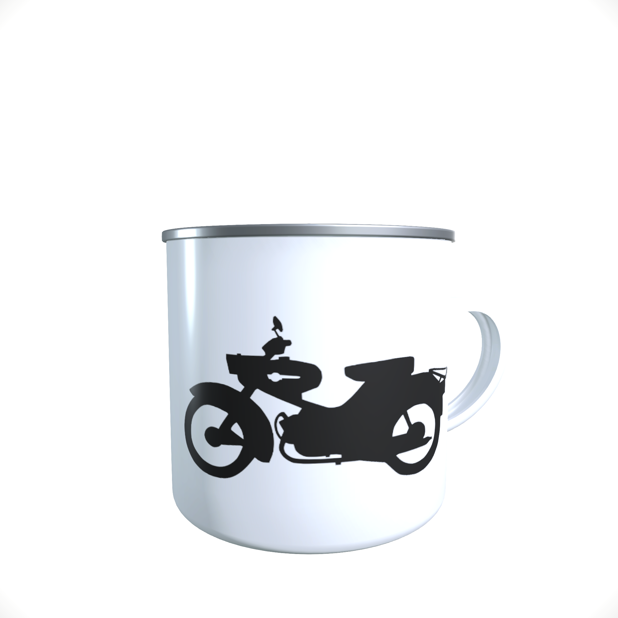 Emailletasse / Tasse Simson Star DDR