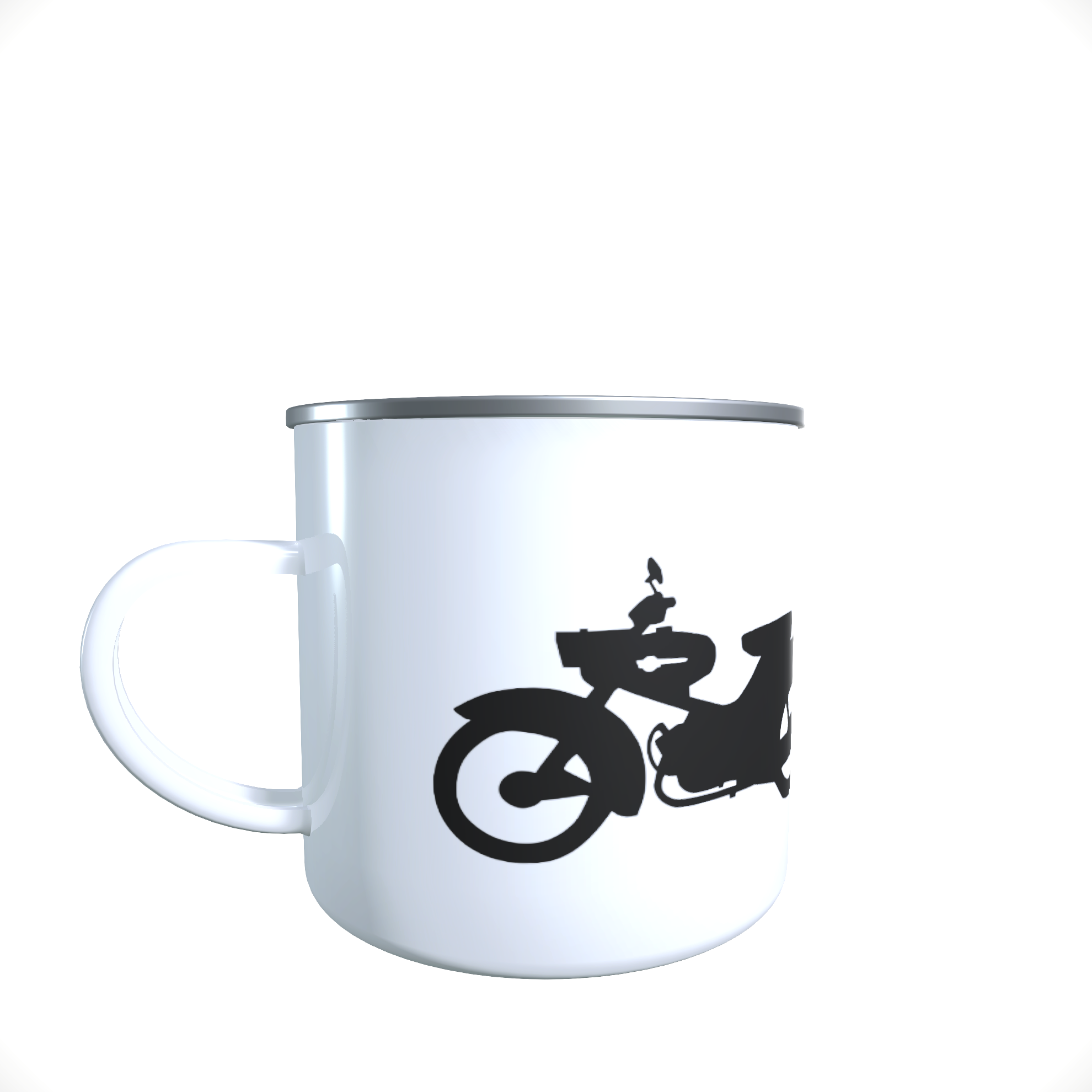 Emailletasse / Tasse Simson Star DDR