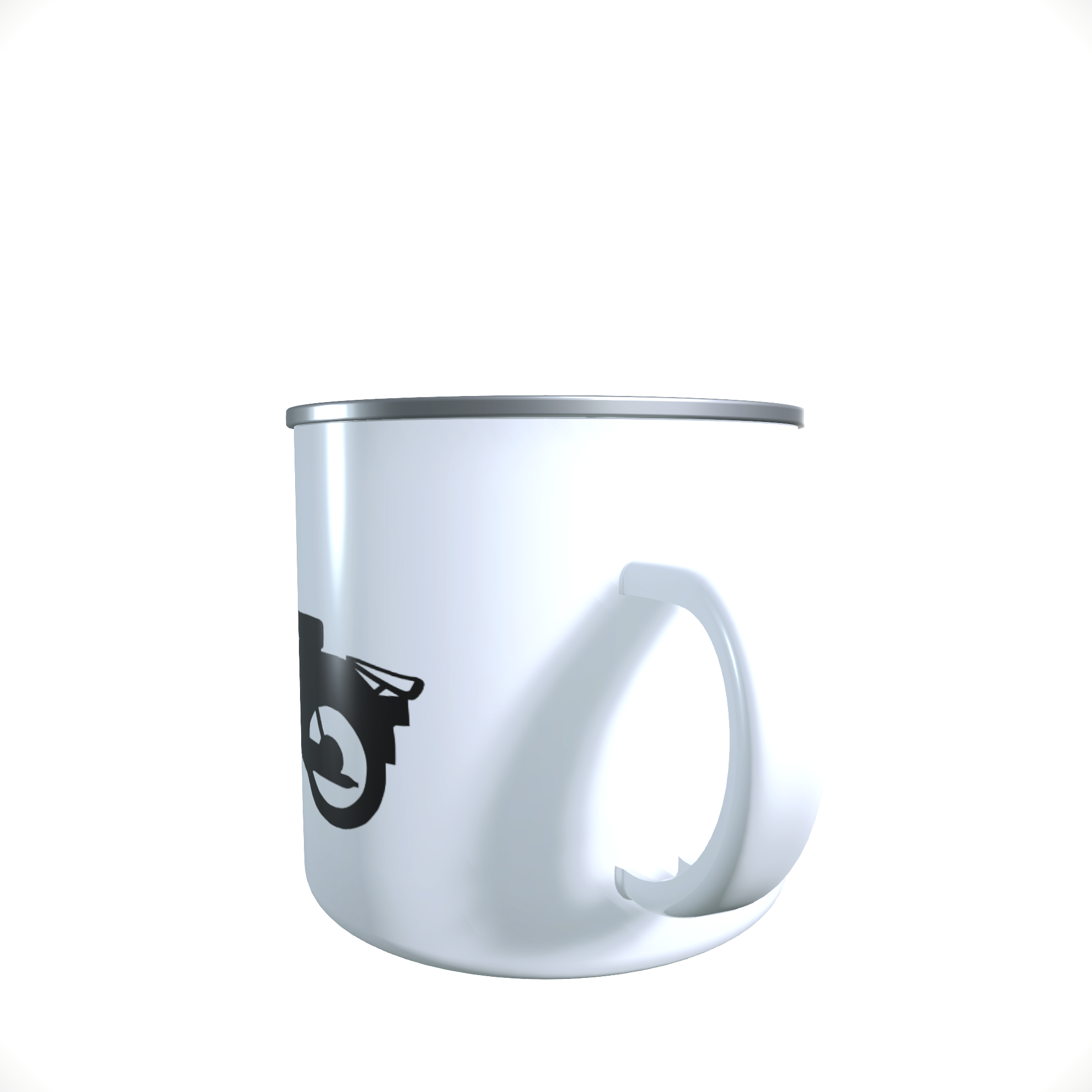 Emailletasse / Tasse Simson Star DDR