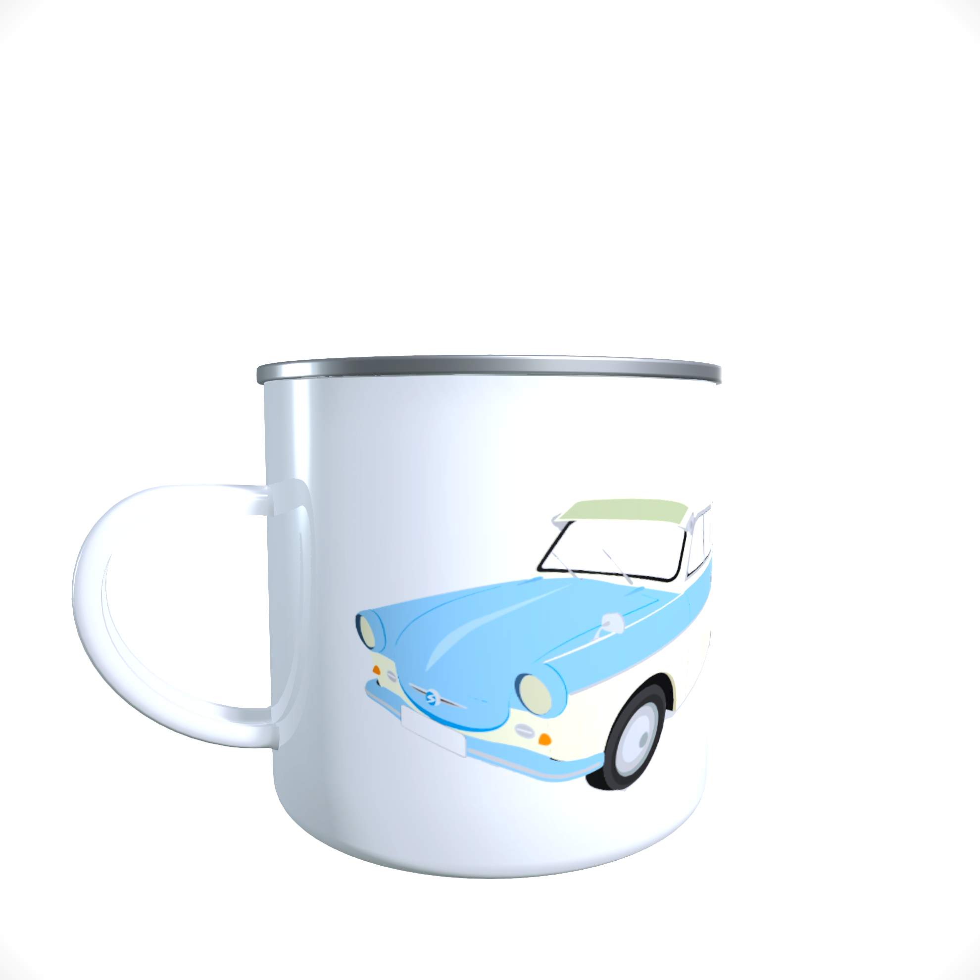 Emailletasse / Tasse IFA Trabant 600