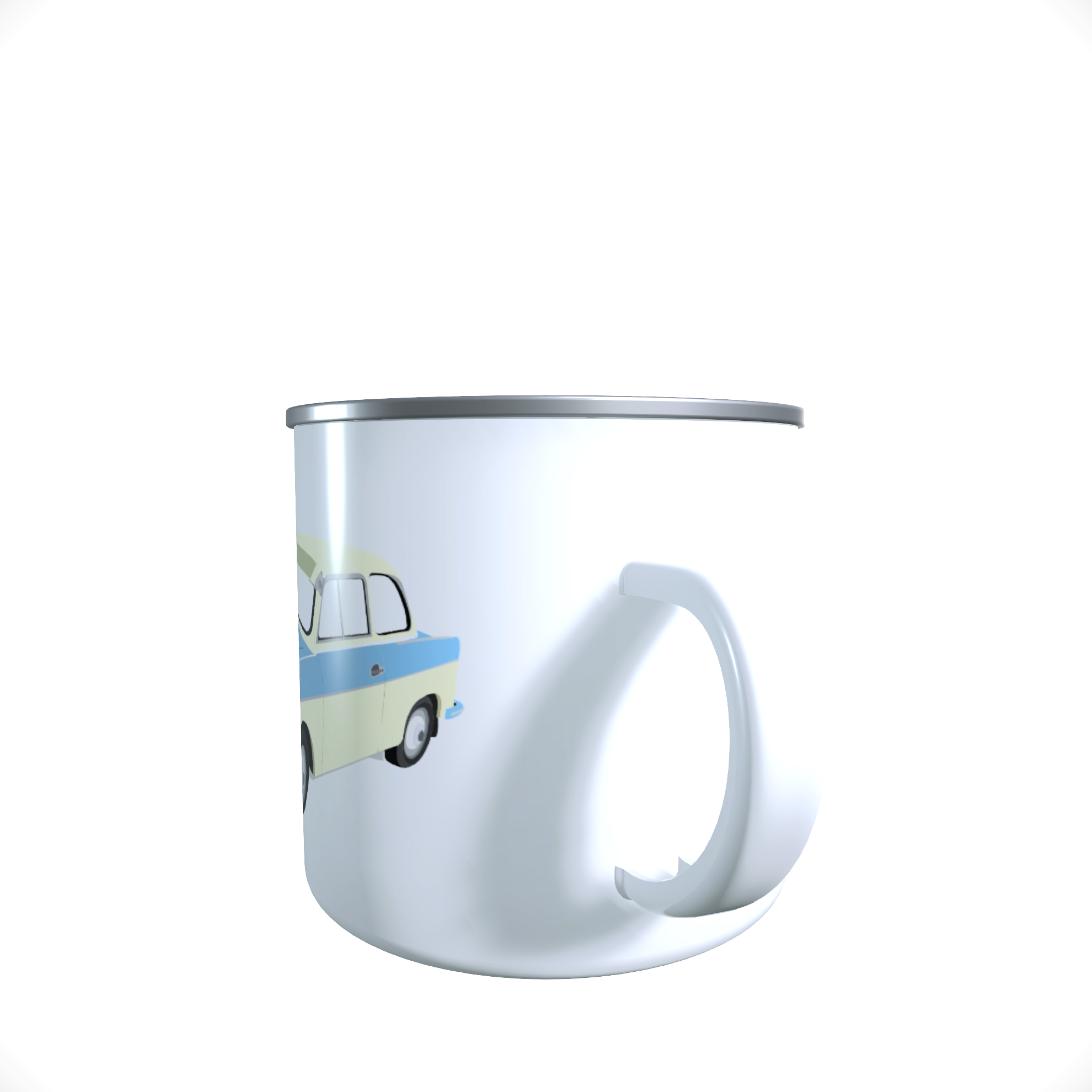 Emailletasse / Tasse IFA Trabant 600