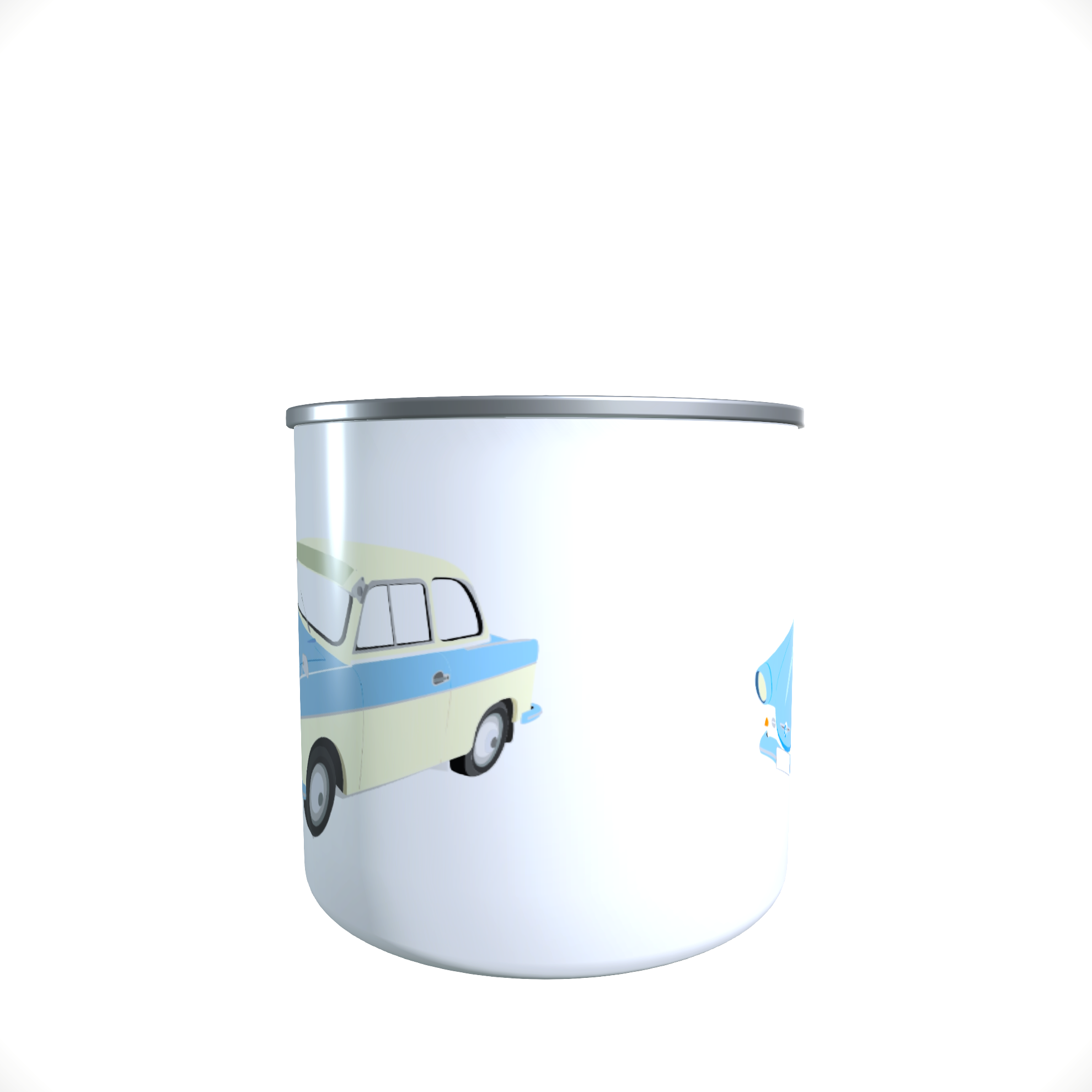 Emailletasse / Tasse IFA Trabant 600