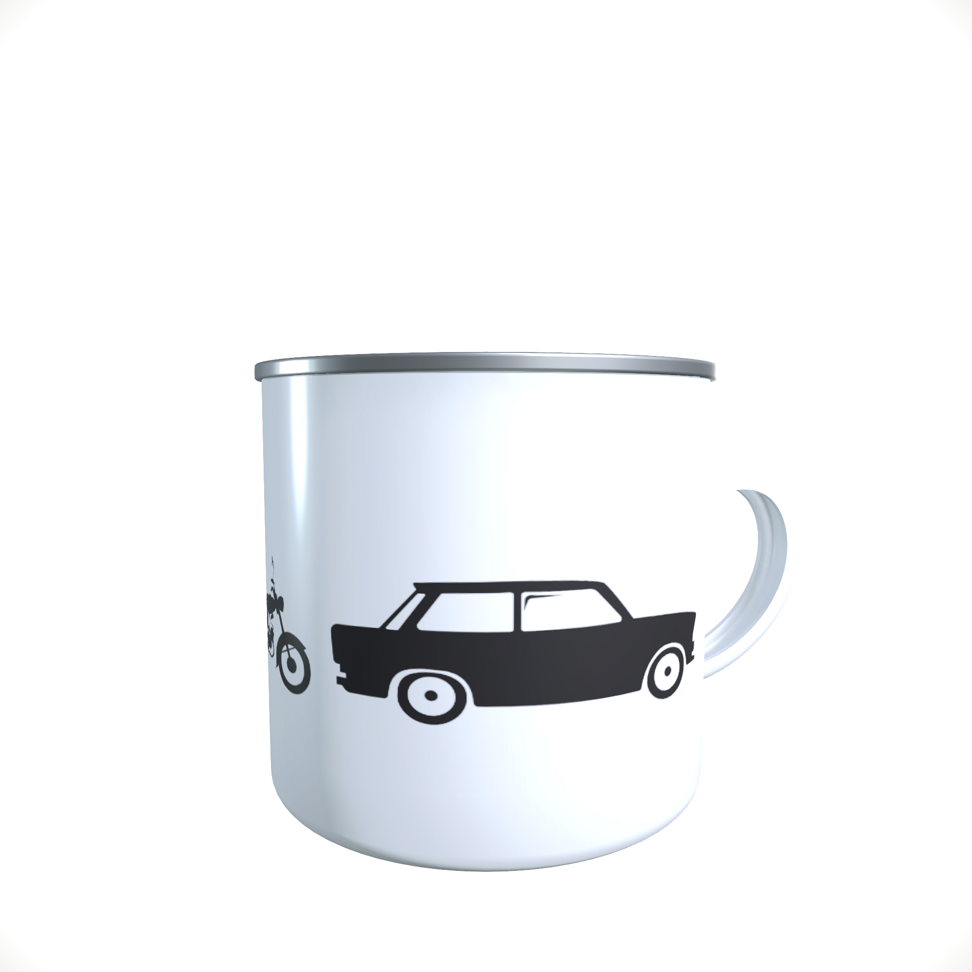 Emailletasse / Tasse IFA Simson S51 Trabant Evolution