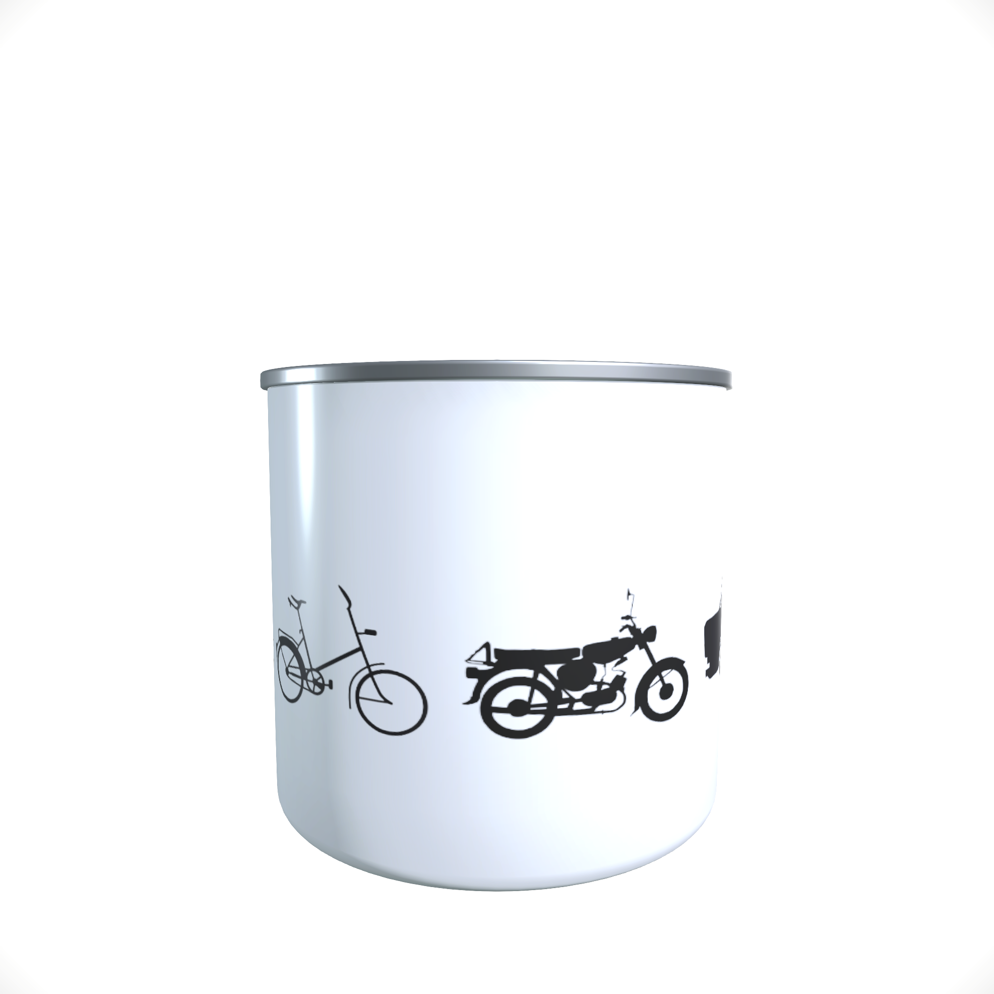 Emailletasse / Tasse IFA Simson S51 Trabant Evolution