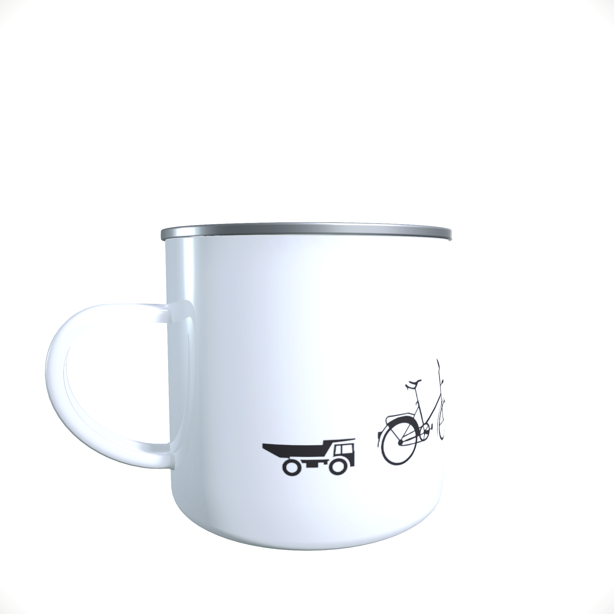 Emailletasse / Tasse IFA Simson Schwalbe Trabant Evolution