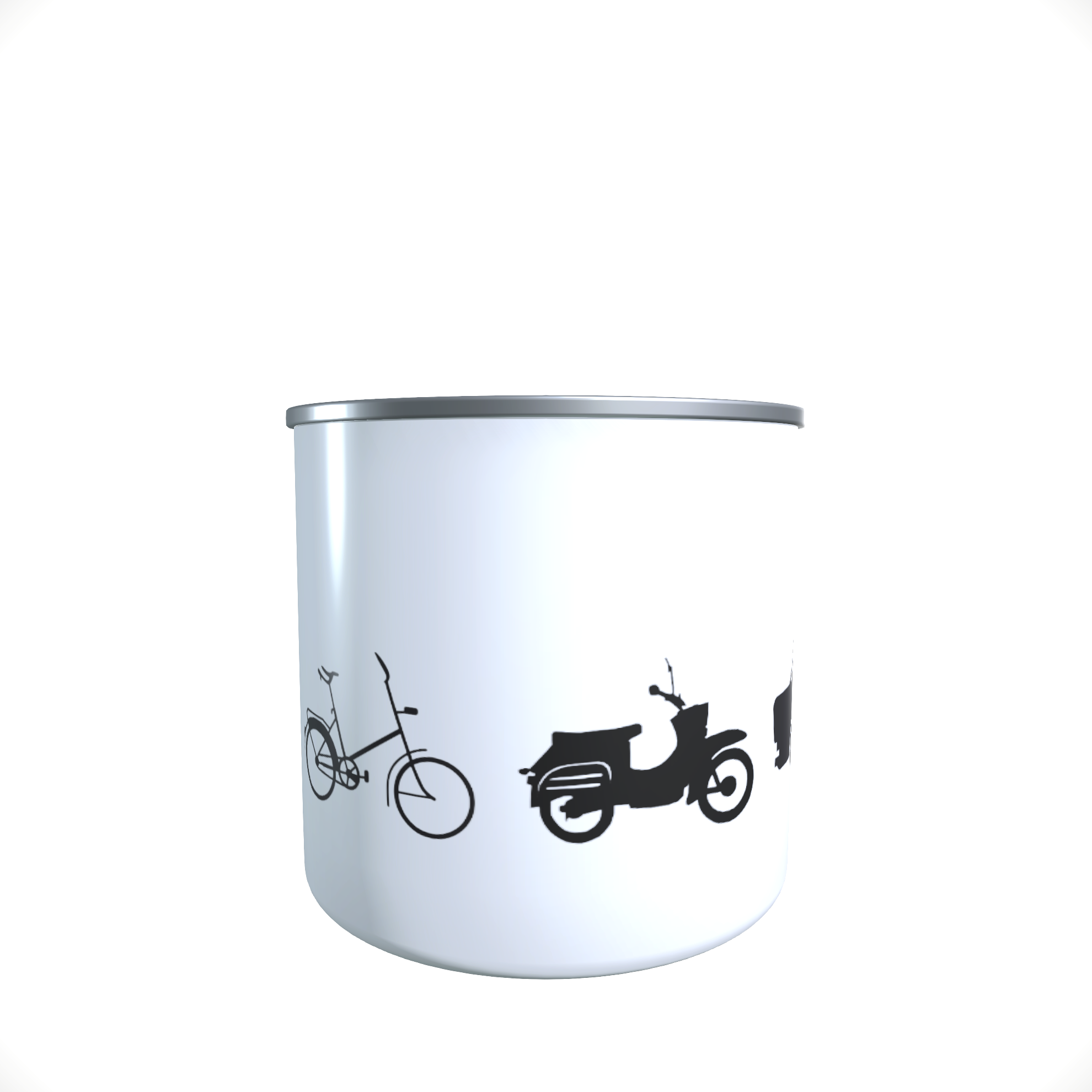 Emailletasse / Tasse IFA Simson Schwalbe Trabant Evolution