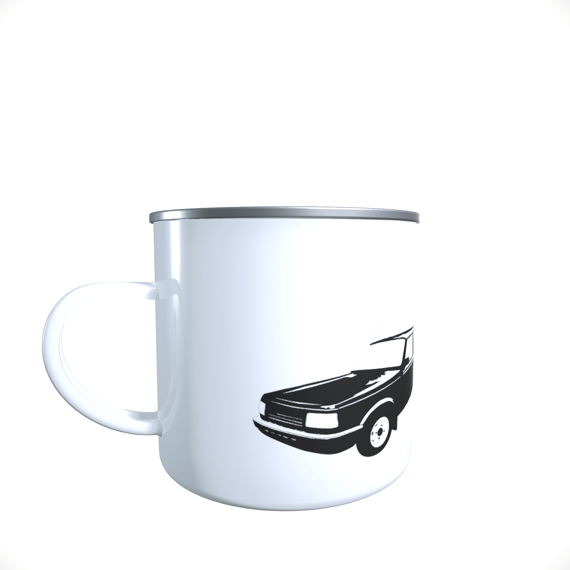 Emailletasse / Tasse IFA Wartburg 1.3