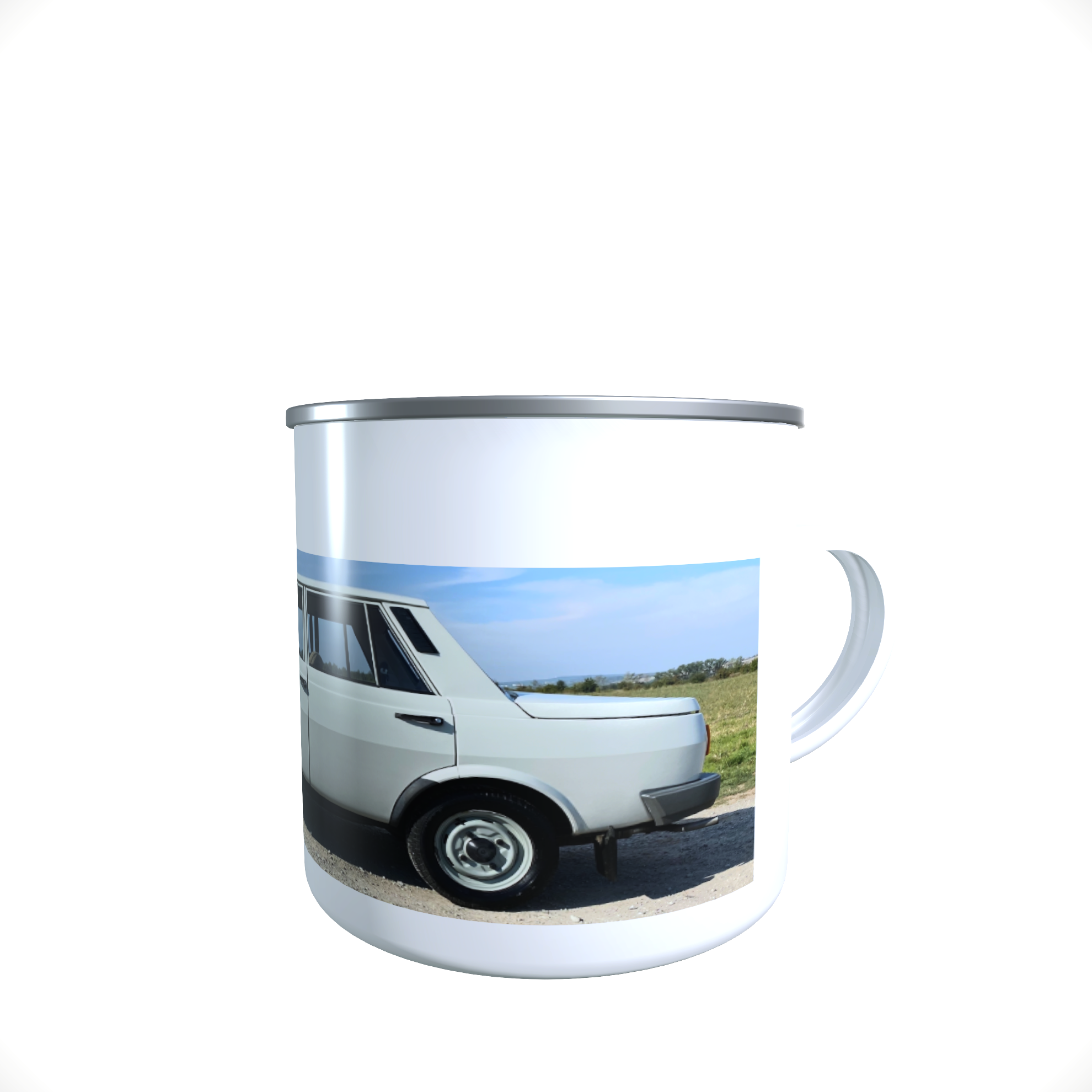 Emailletasse / Tasse IFA Wartburg 1.3 Foto