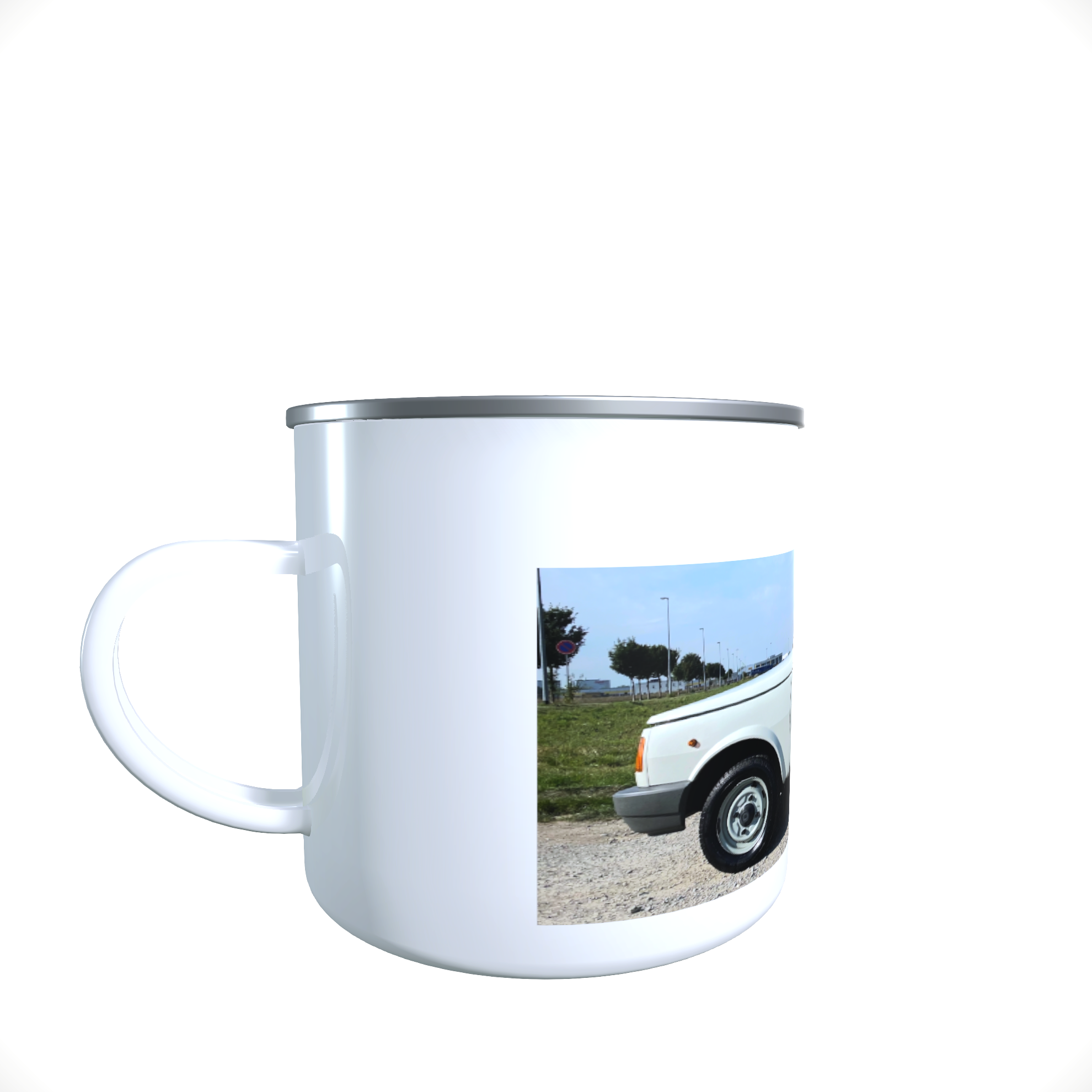 Emailletasse / Tasse IFA Wartburg 1.3 Foto