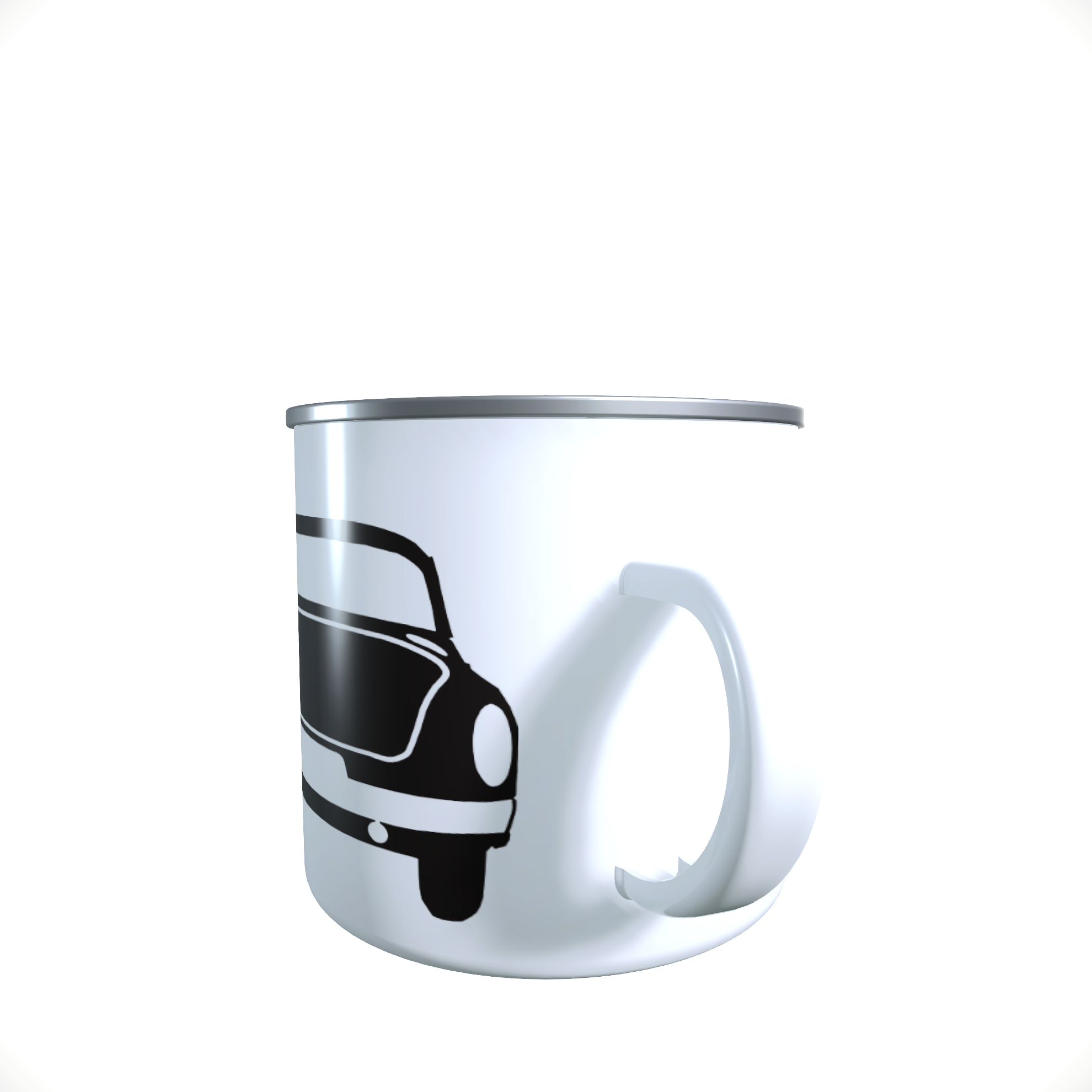 Emailletasse / Tasse IFA Wartburg 311