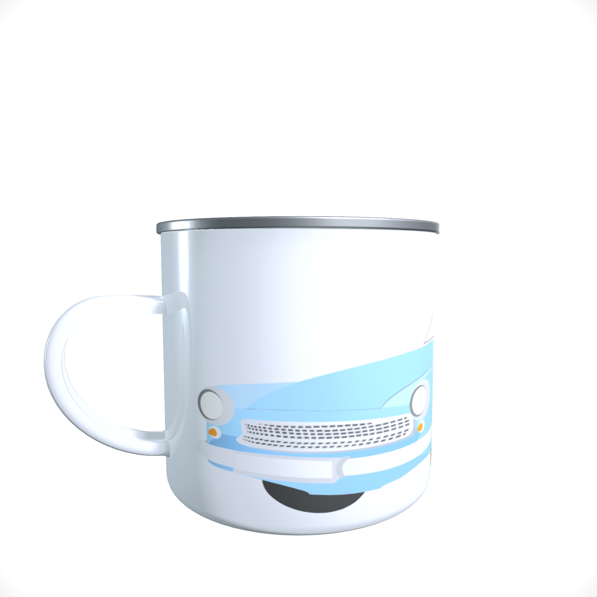 Emailletasse / Tasse IFA Wartburg 311