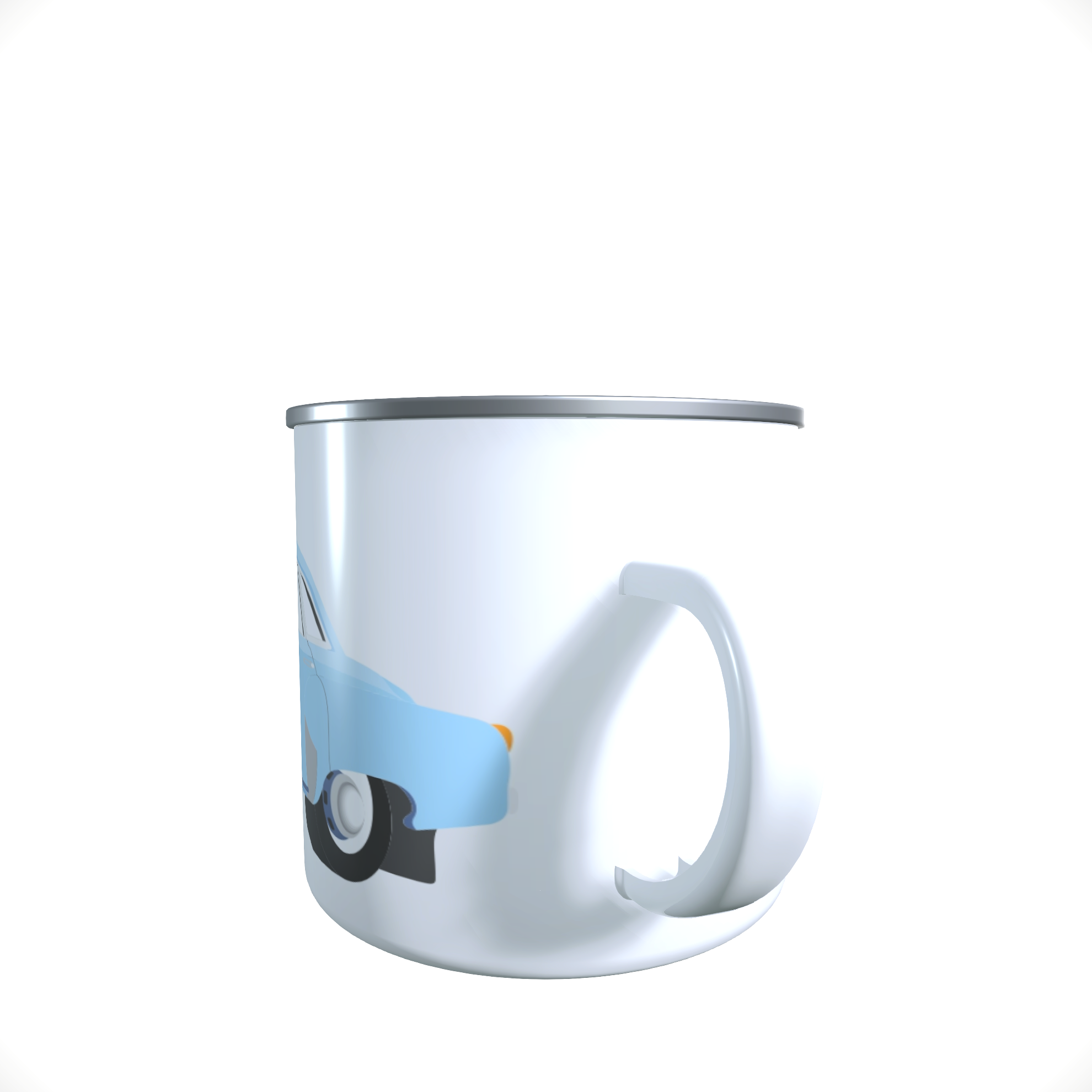 Emailletasse / Tasse IFA Wartburg 311