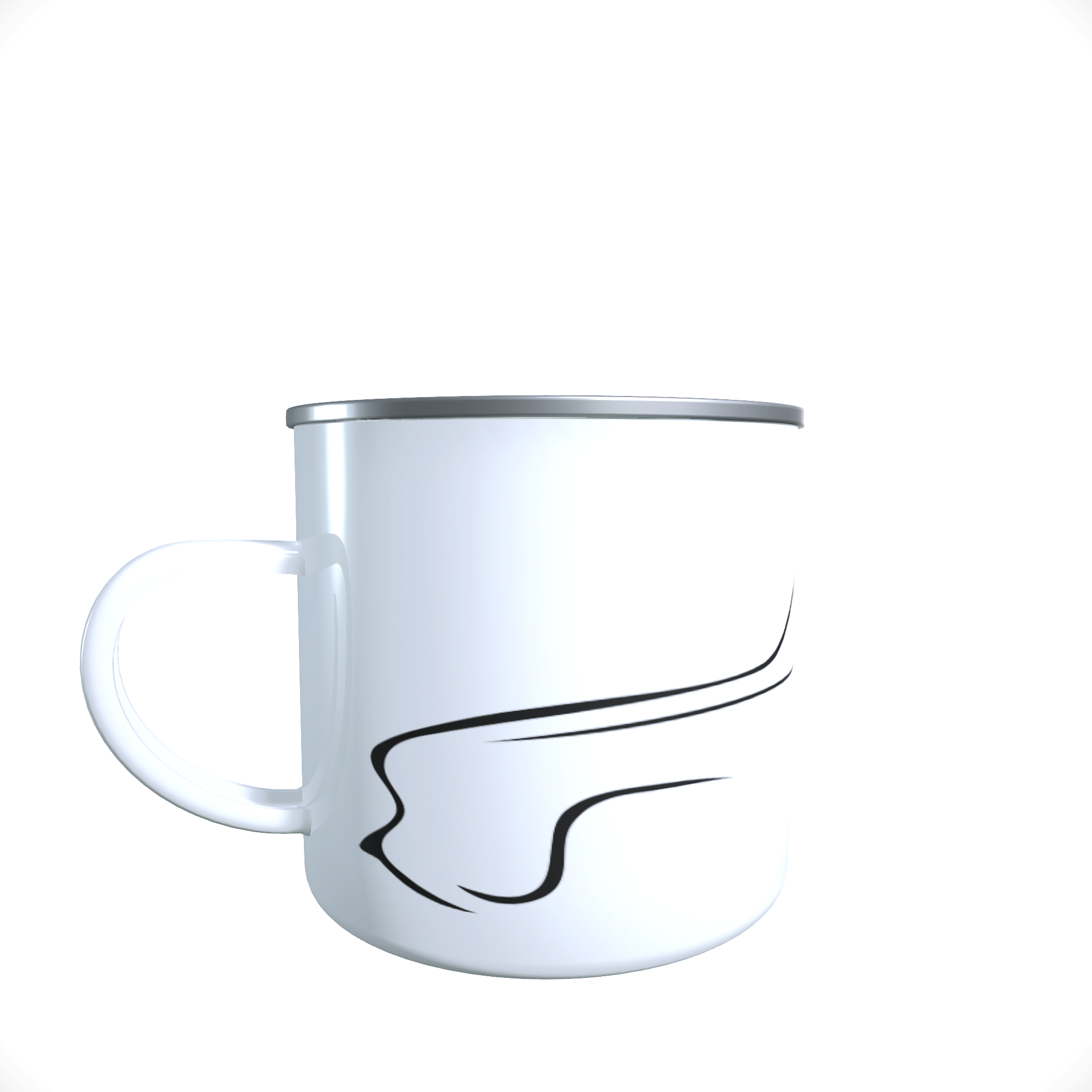 Emailletasse / Tasse IFA Wartburg 311 Silhouette