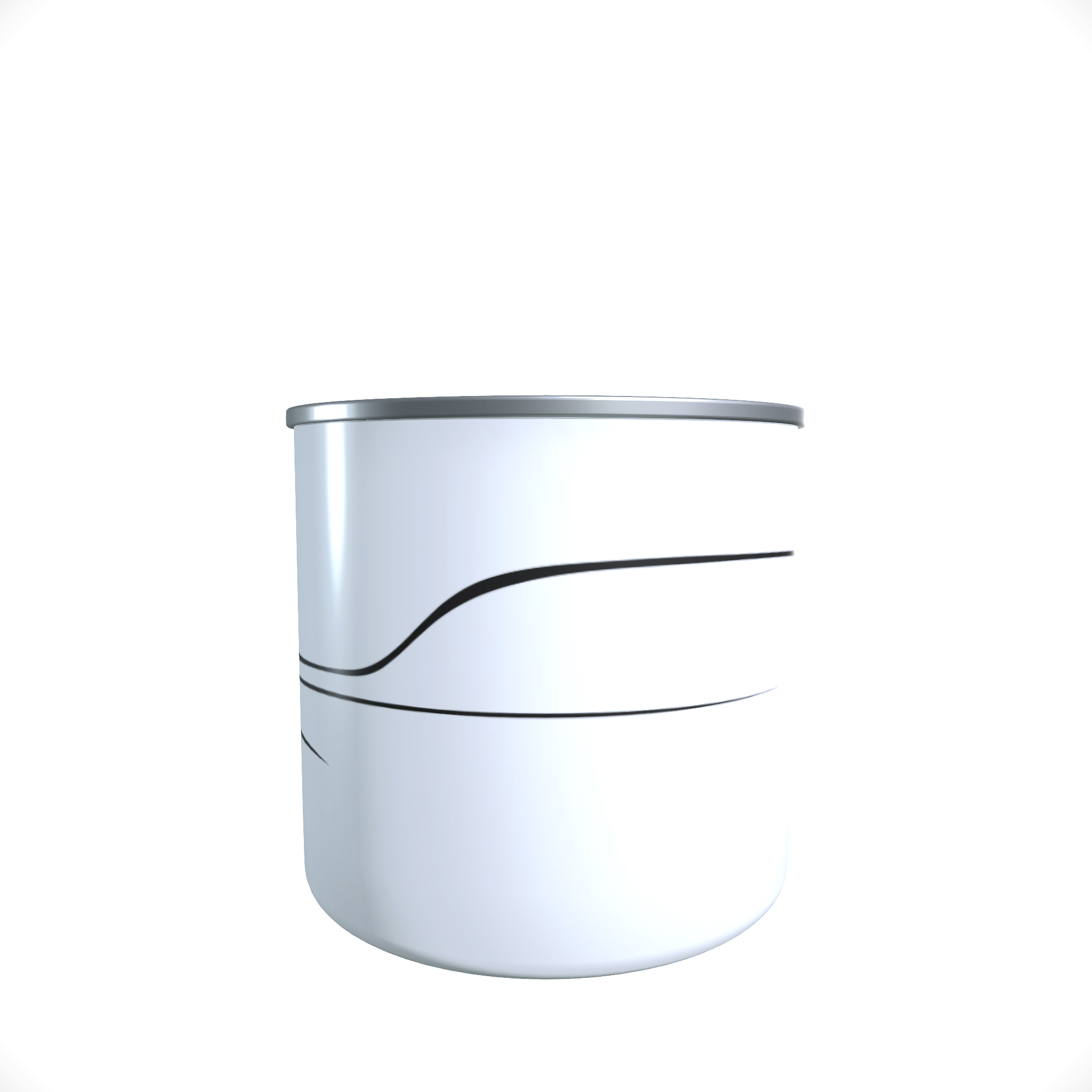 Emailletasse / Tasse IFA Wartburg 311 Silhouette