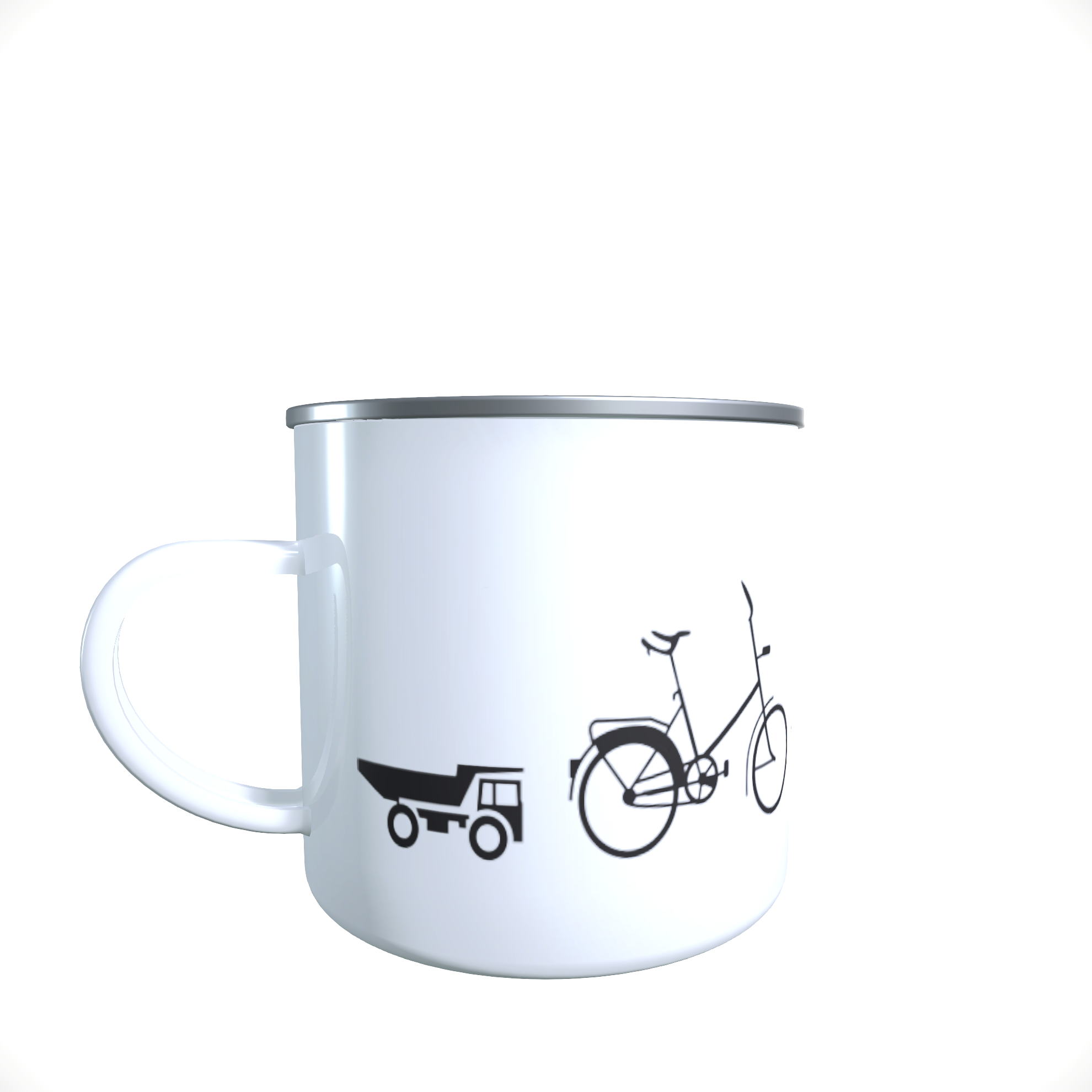 Emailletasse / Tasse IFA Simson S51 Wartburg Evolution