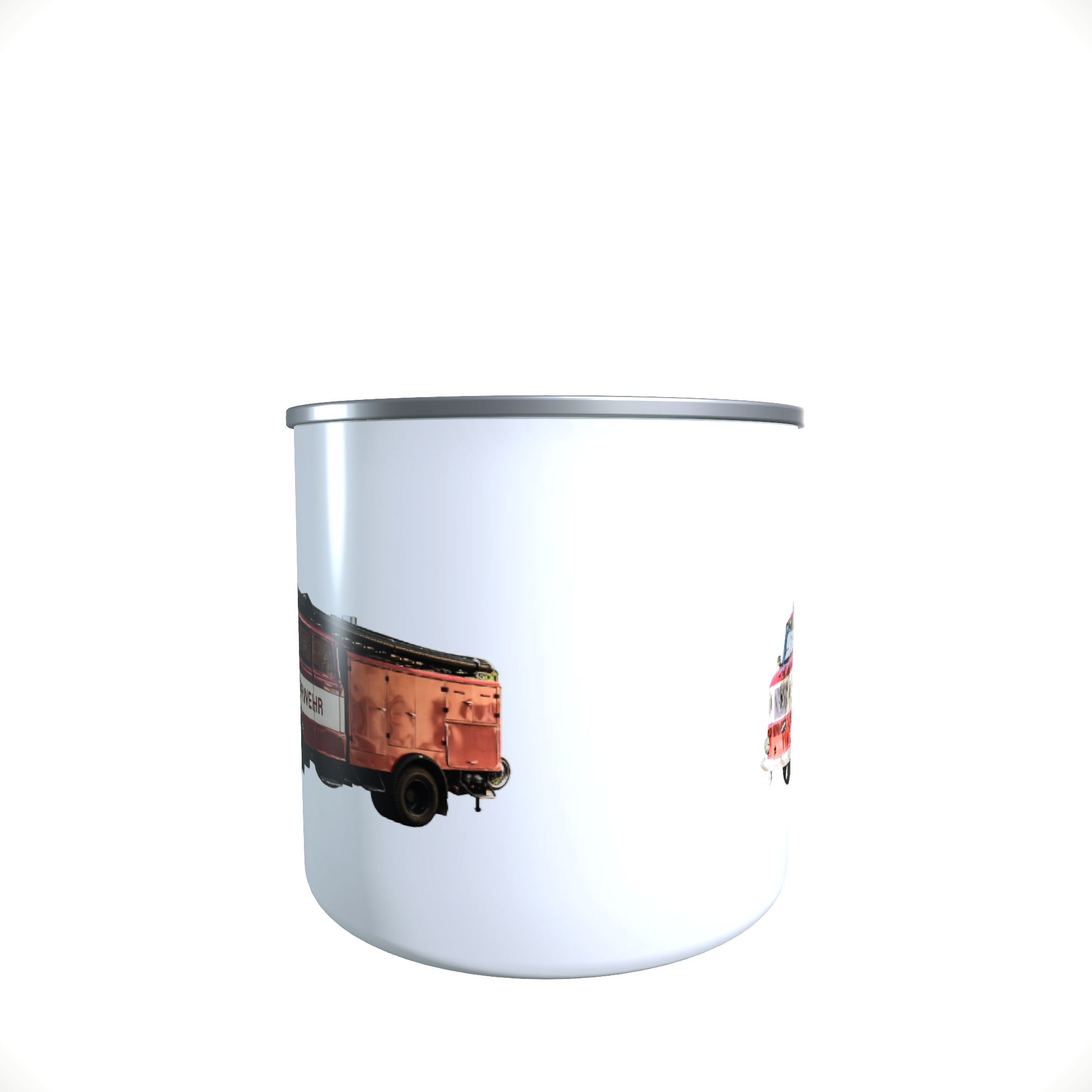 Emailletasse / Tasse W50 Feuerwehr