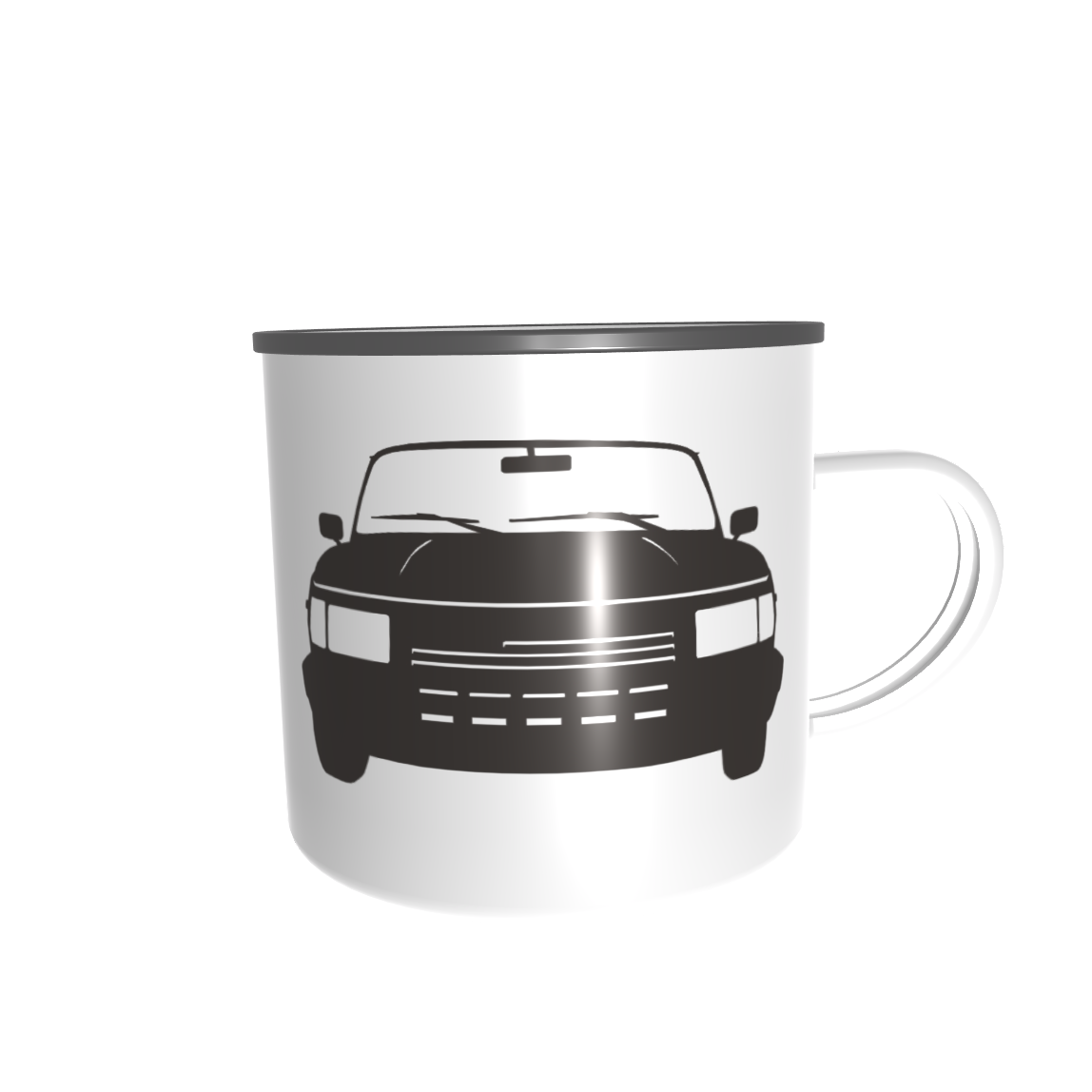 Emailletasse / Tasse IFA Wartburg 1.3