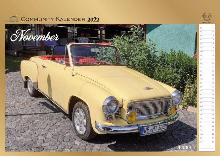 PappenForum Community Kalender / IFA Kalender 2022 A3