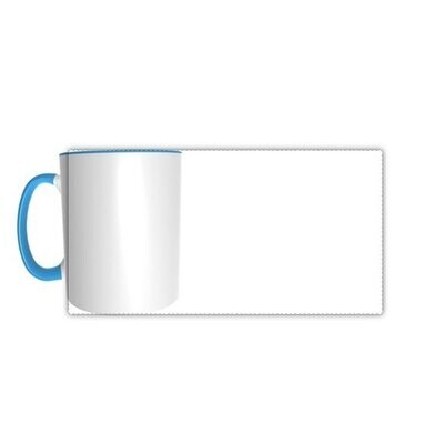 Kaffeepott / Fototasse online gestalten mit Ihrem Foto, blau